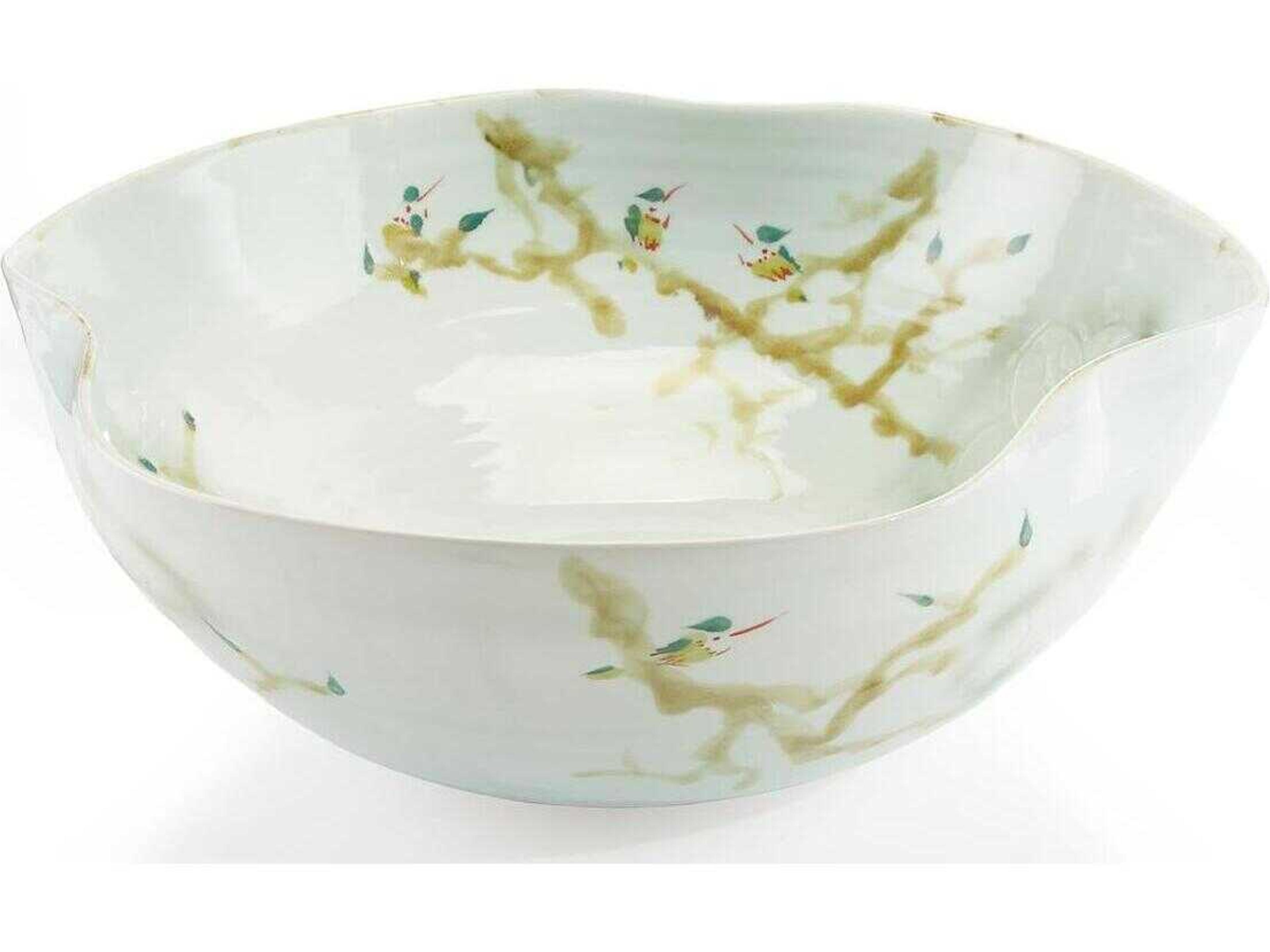 Curled Rim Porcelain Bowl