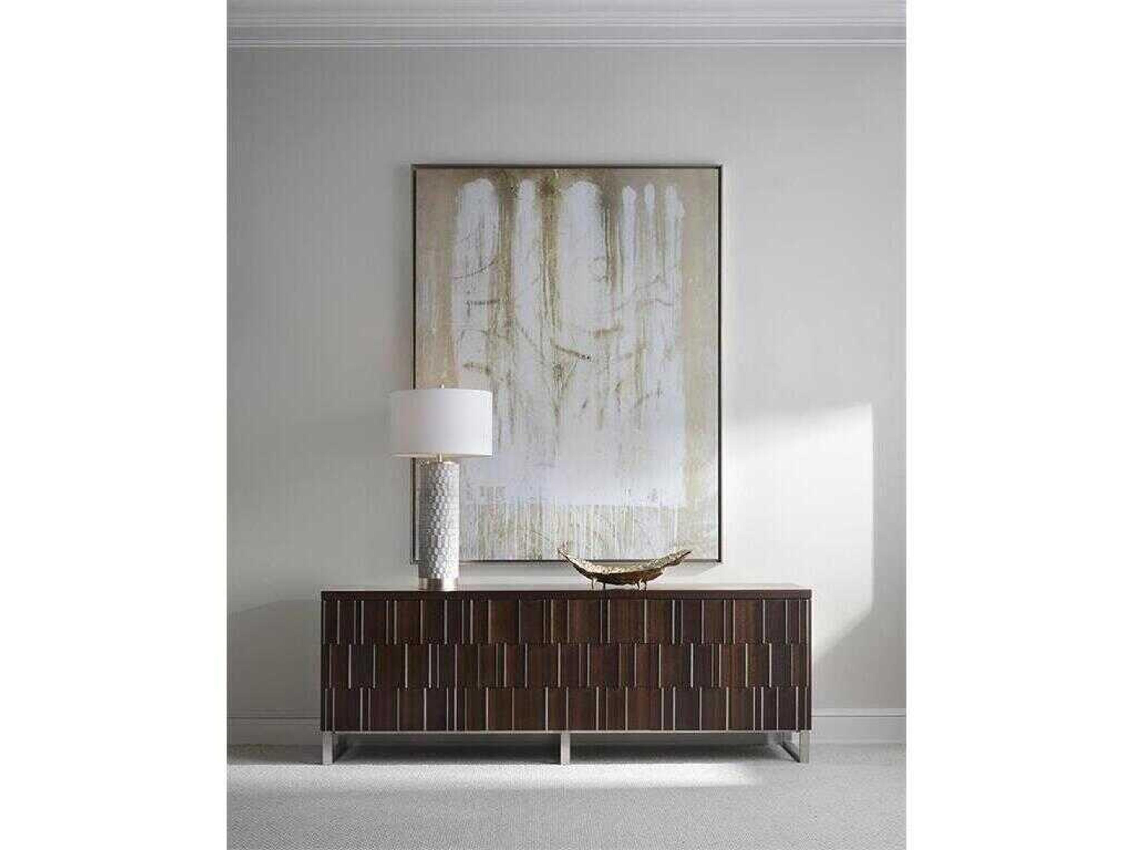 John Richard Mark McDowell Cast Stone Gold Leaf Buffet Lamp