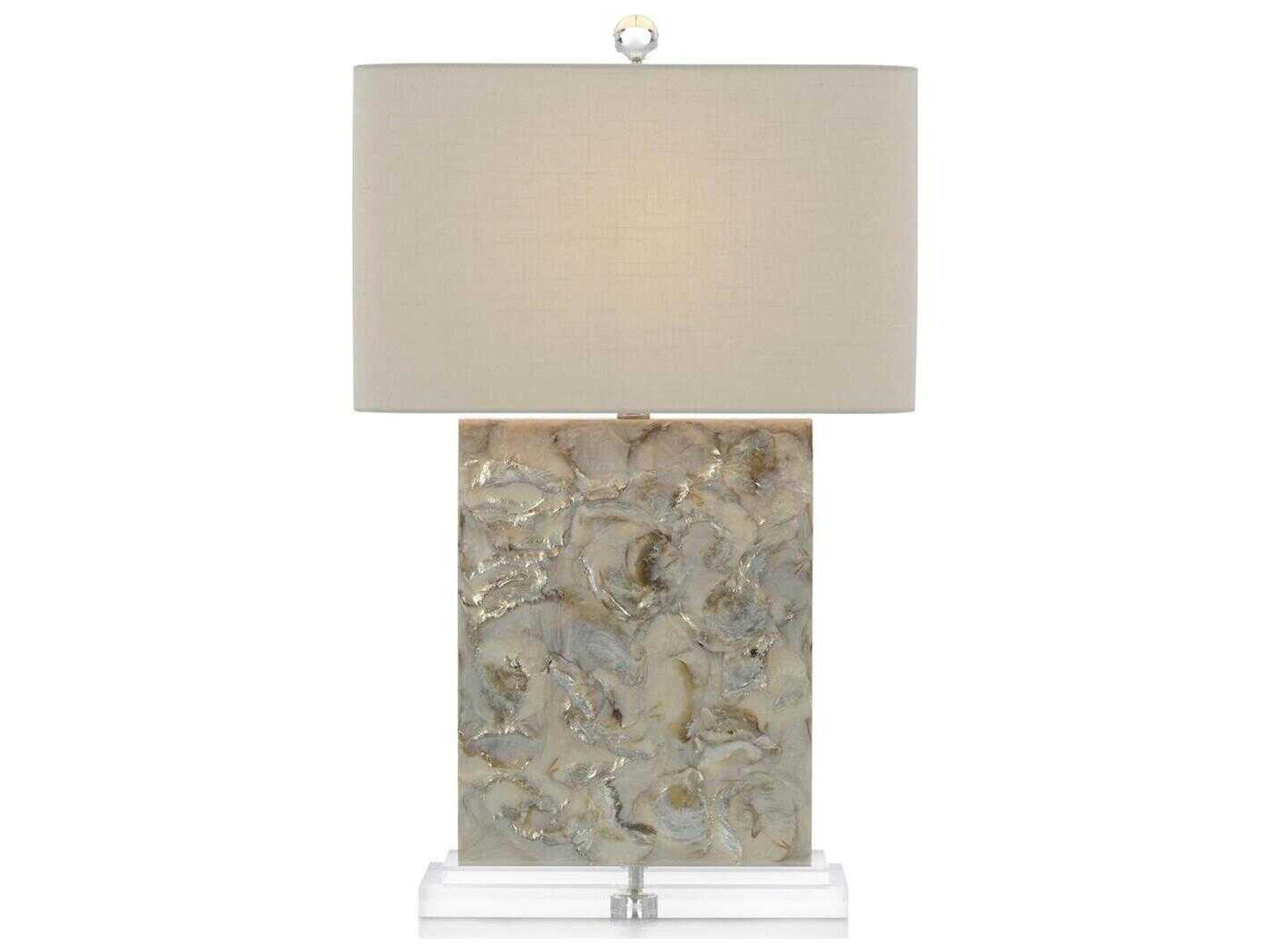 John Richard Margaret Fisher White Grey Buffet Lamp