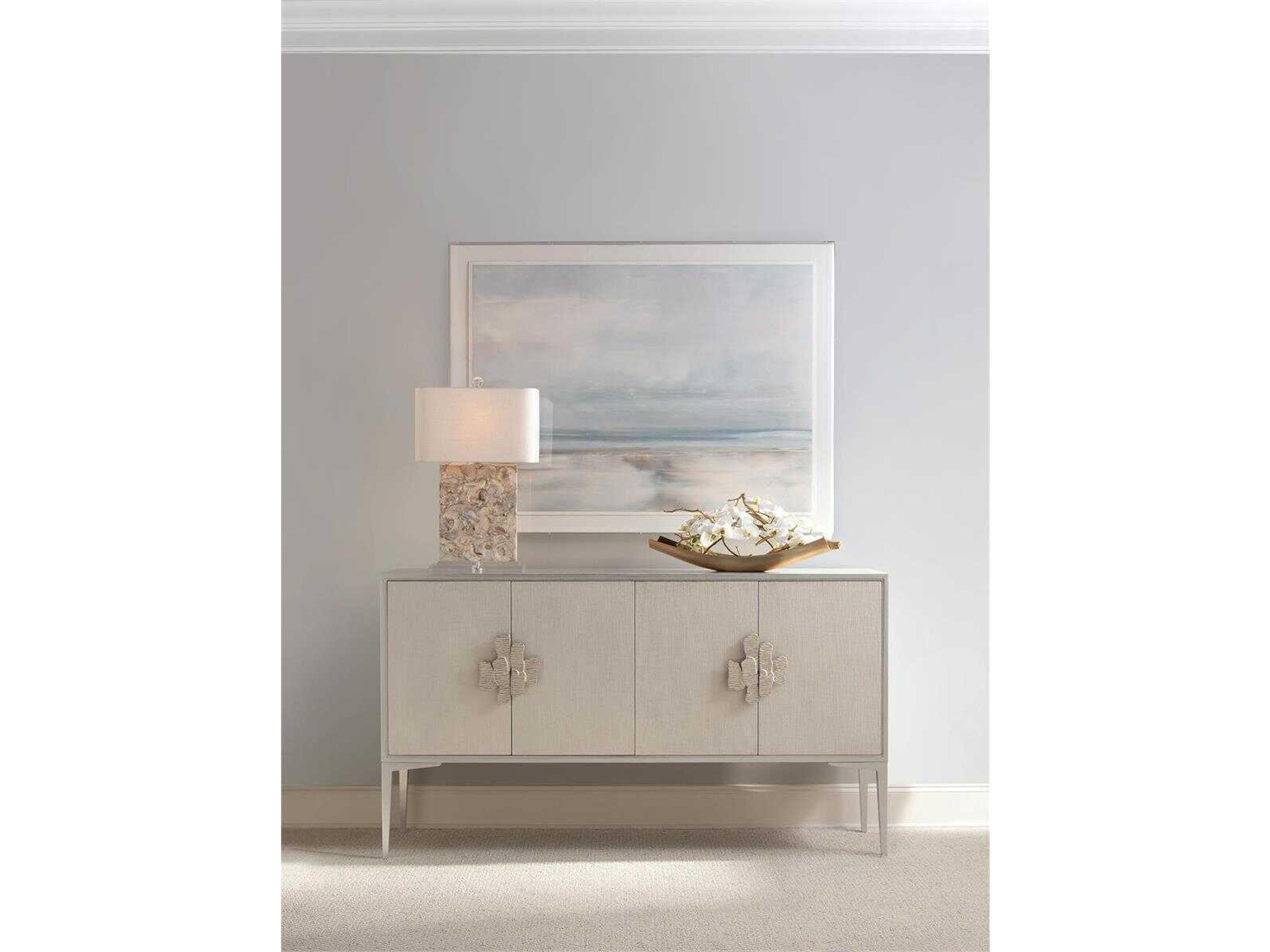 John Richard Margaret Fisher White Grey Buffet Lamp