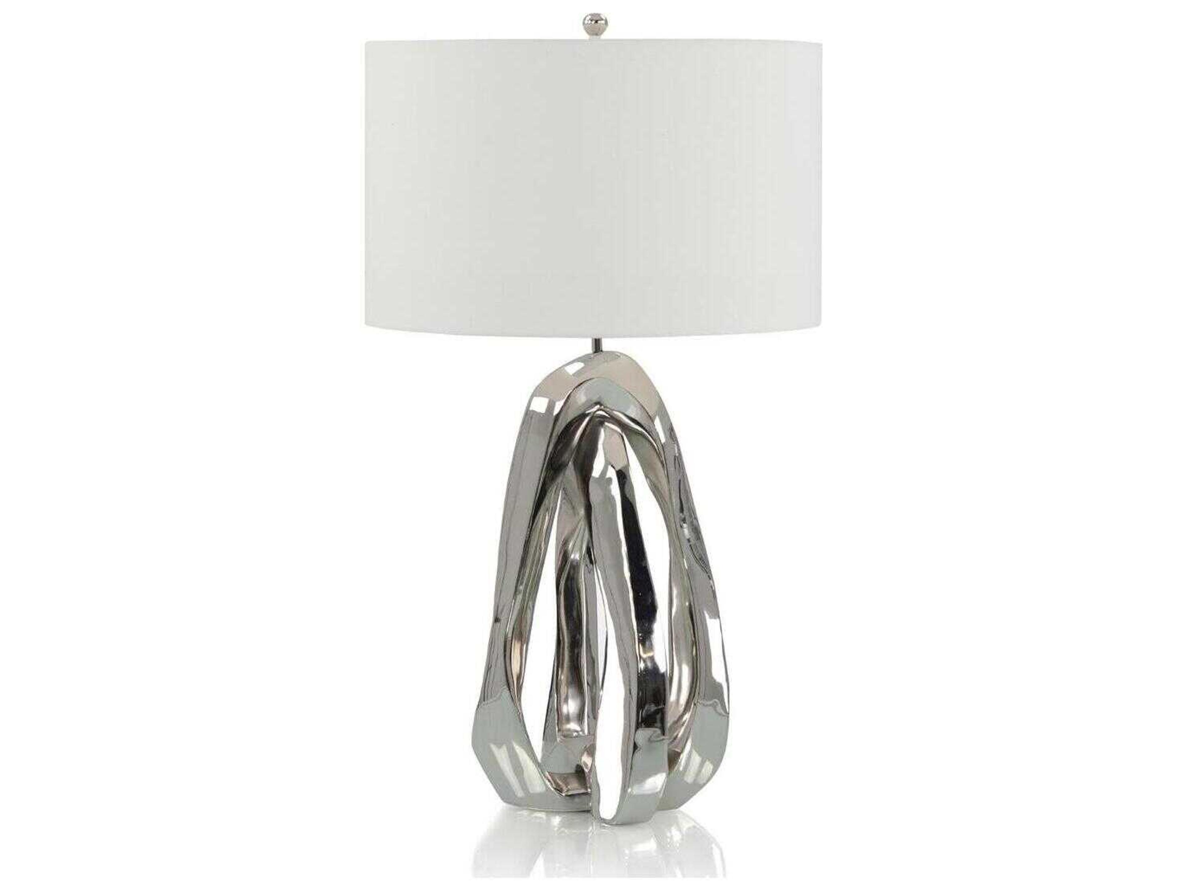 John Richard Mark McDowell Amorphic Polished Nickel Buffet Lamp