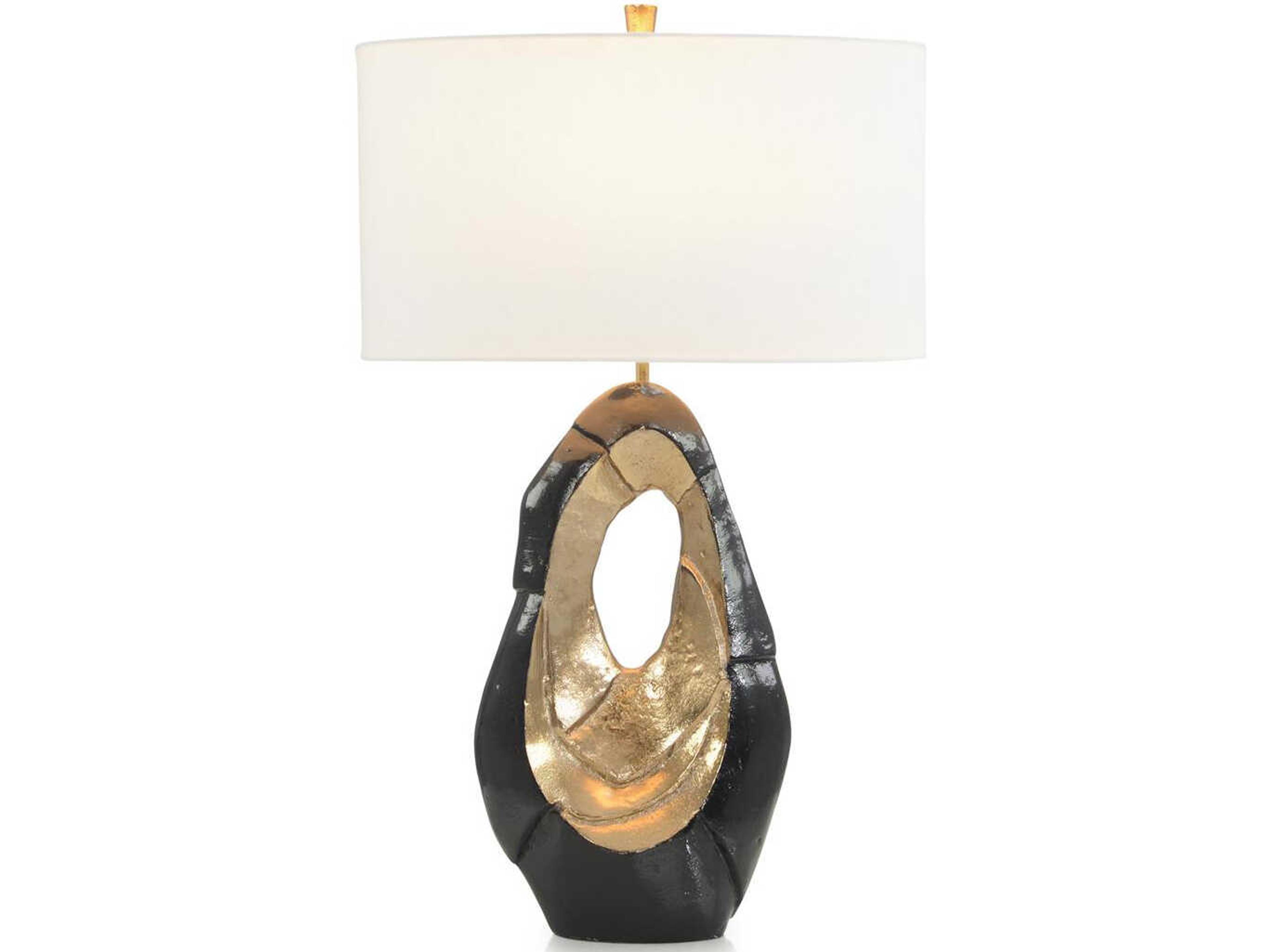 John Richard Brass Black Buffet Lamp