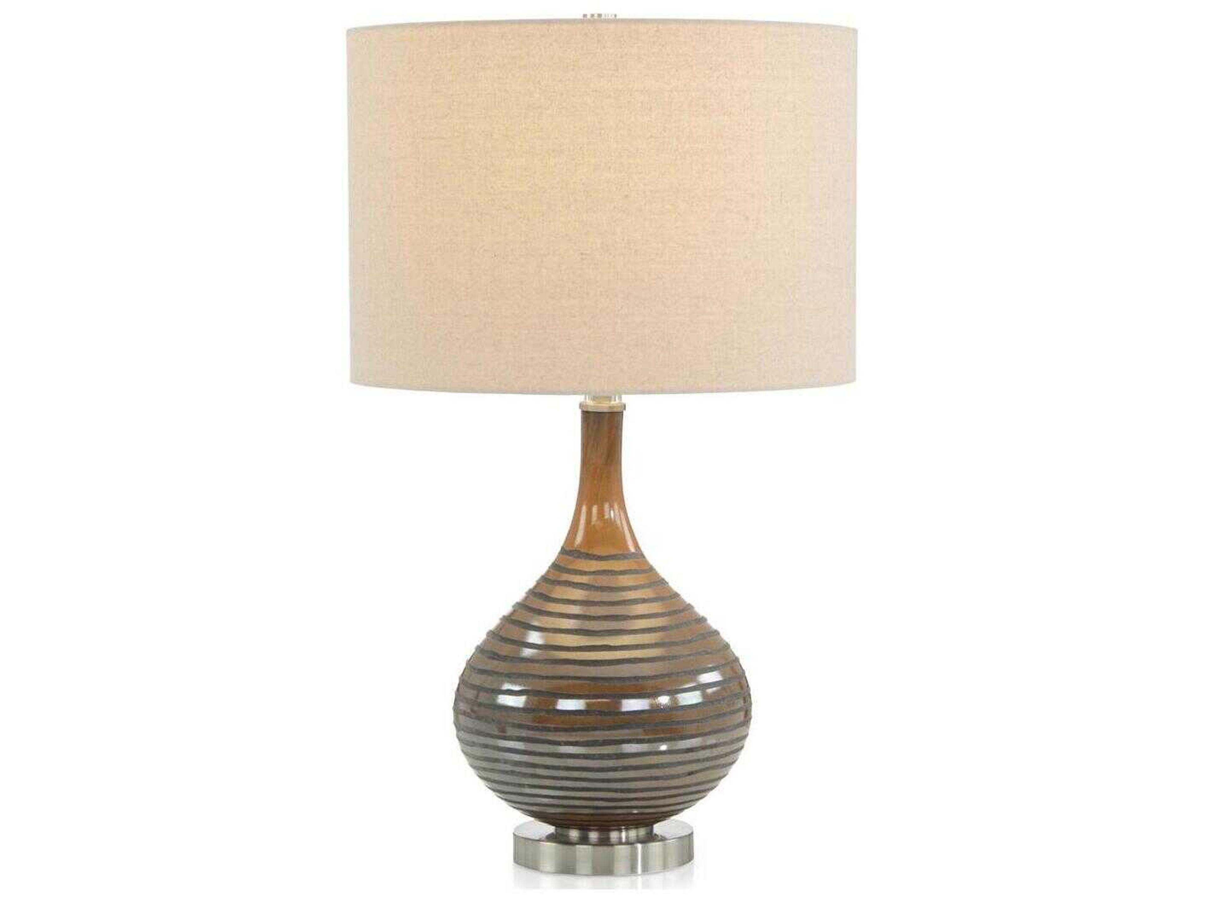 John Richard Chestnut Brown Buffet Lamp