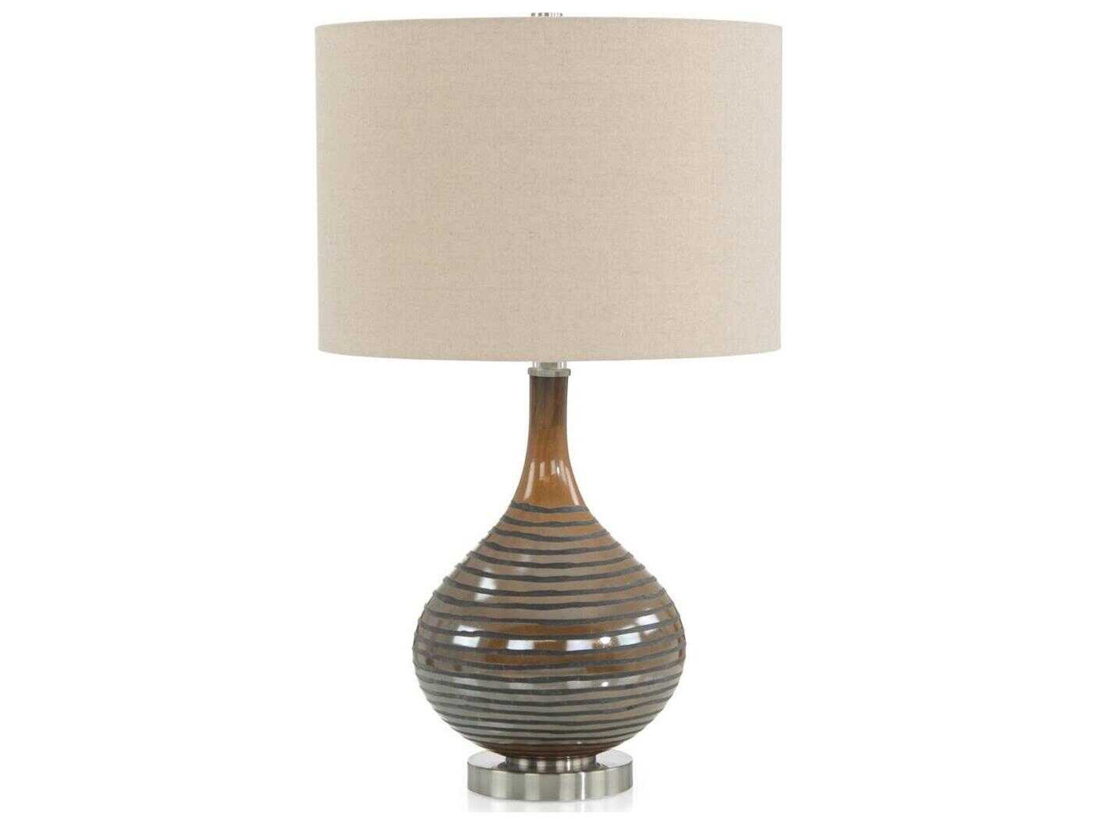 John Richard Chestnut Brown Buffet Lamp