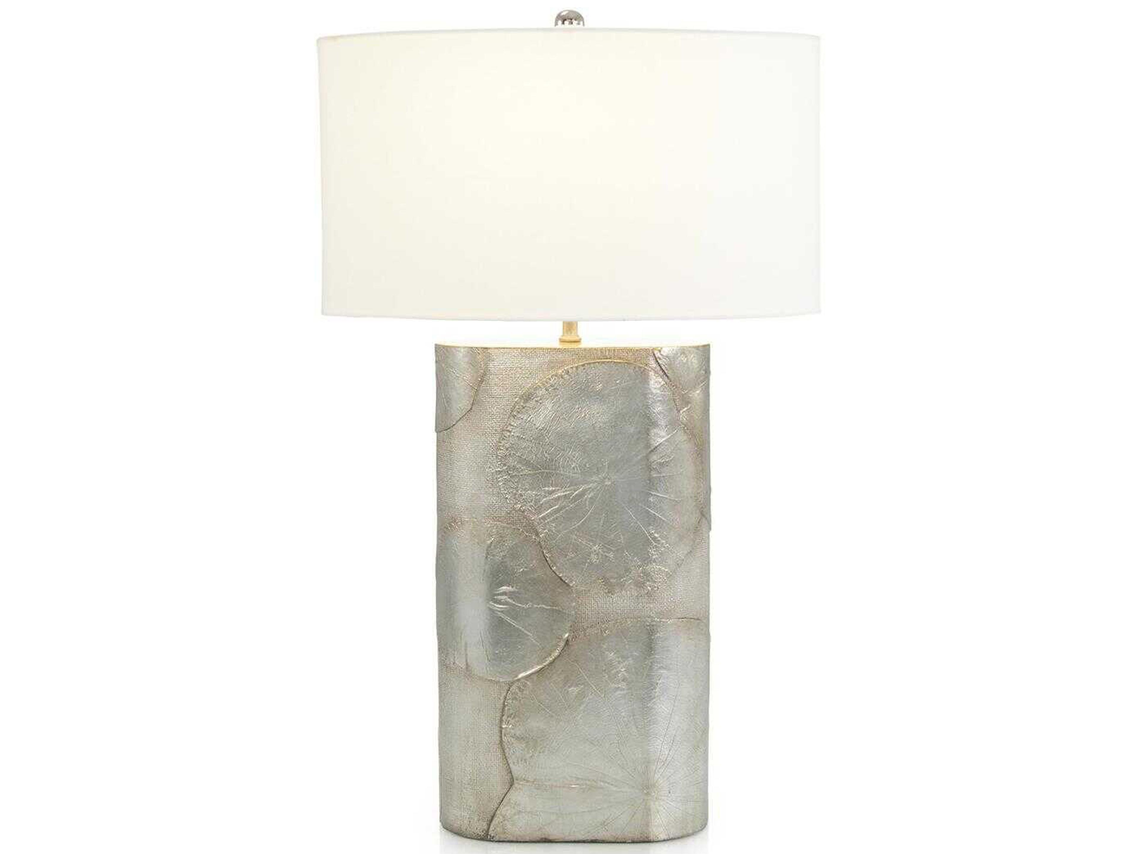 John Richard Mark McDowell Lotus Silver White Buffet Lamp