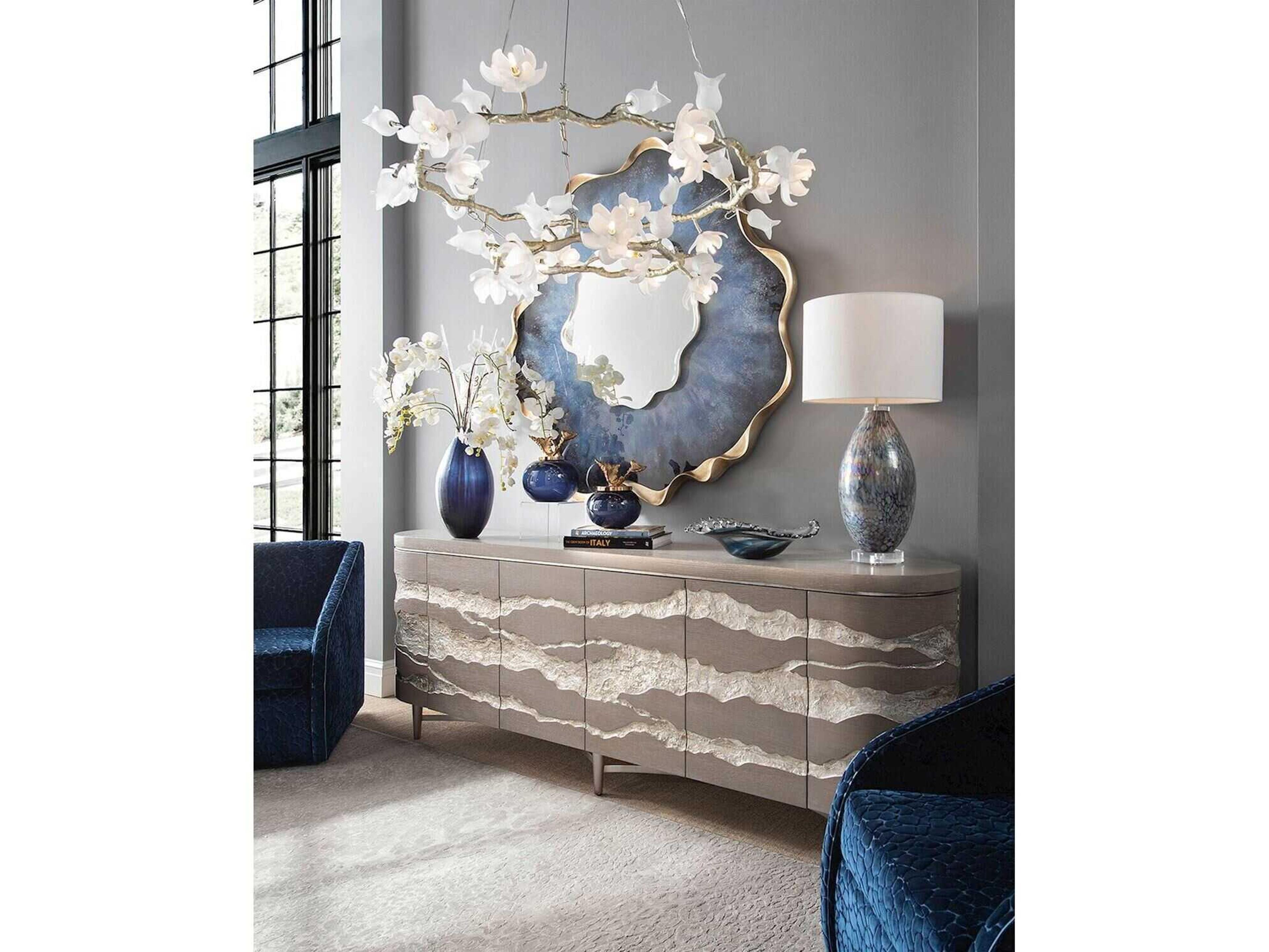 John Richard Ciara Clear Glass Buffet Lamp