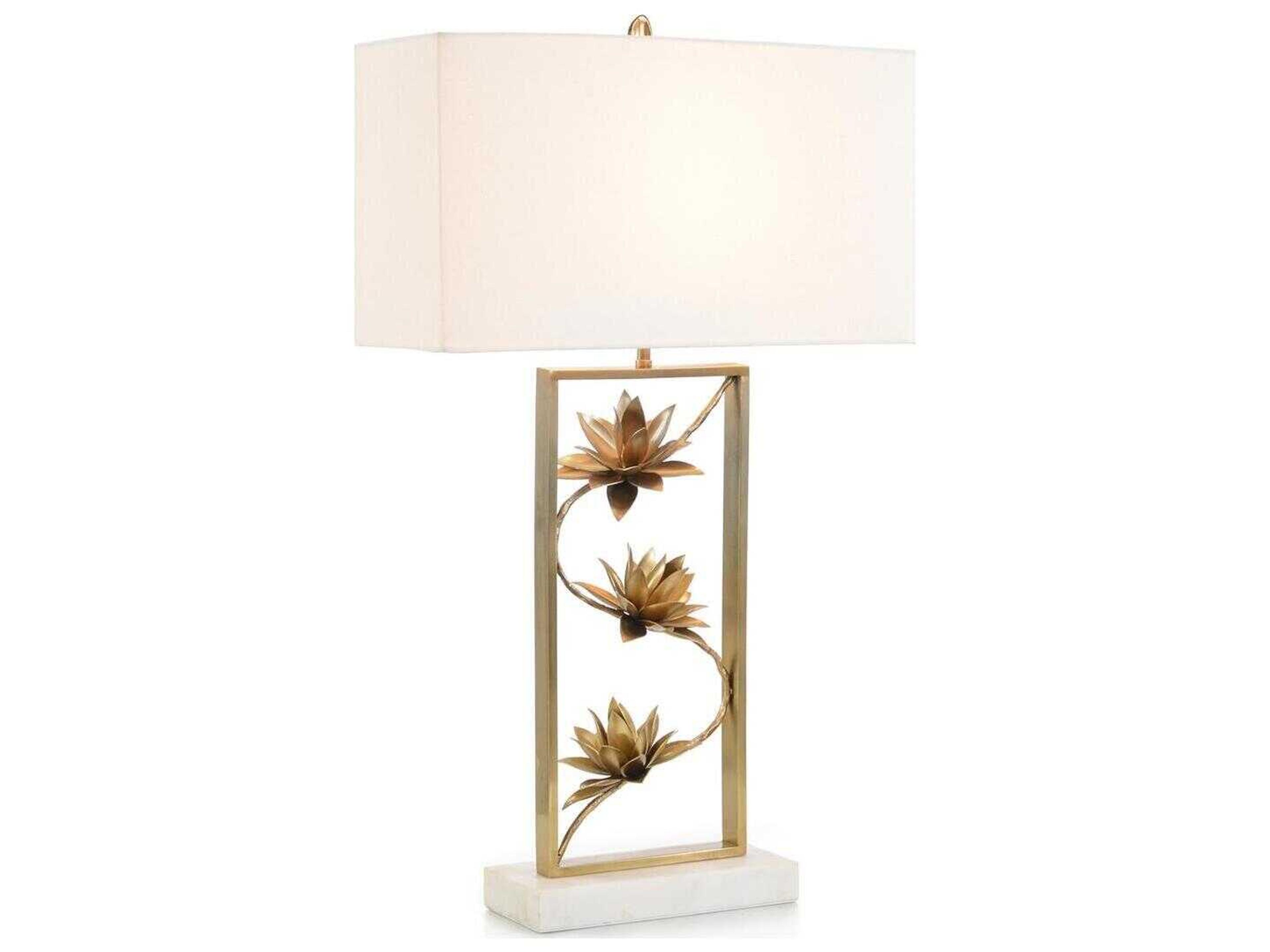 Pianta Polished Brass Buffet Lamp