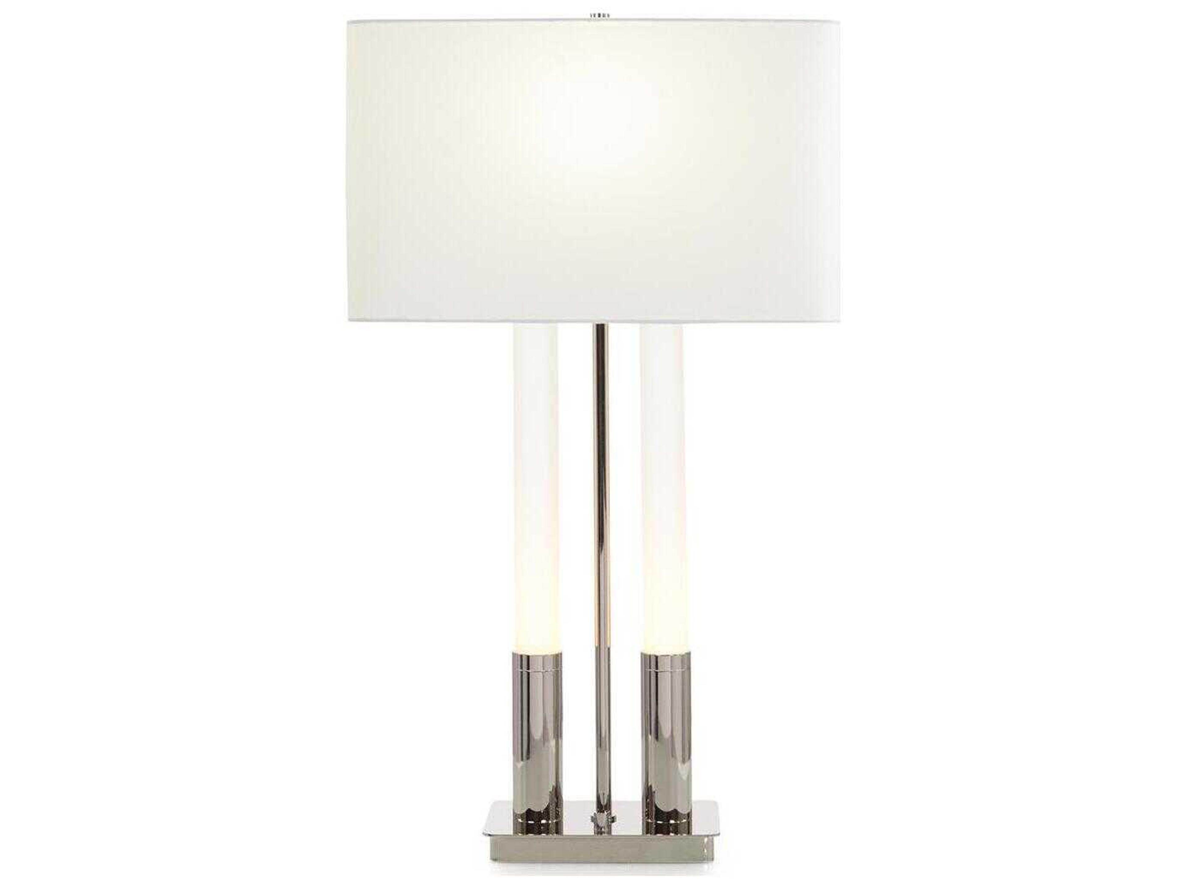 John Richard Gemini Nickel Buffet Lamp