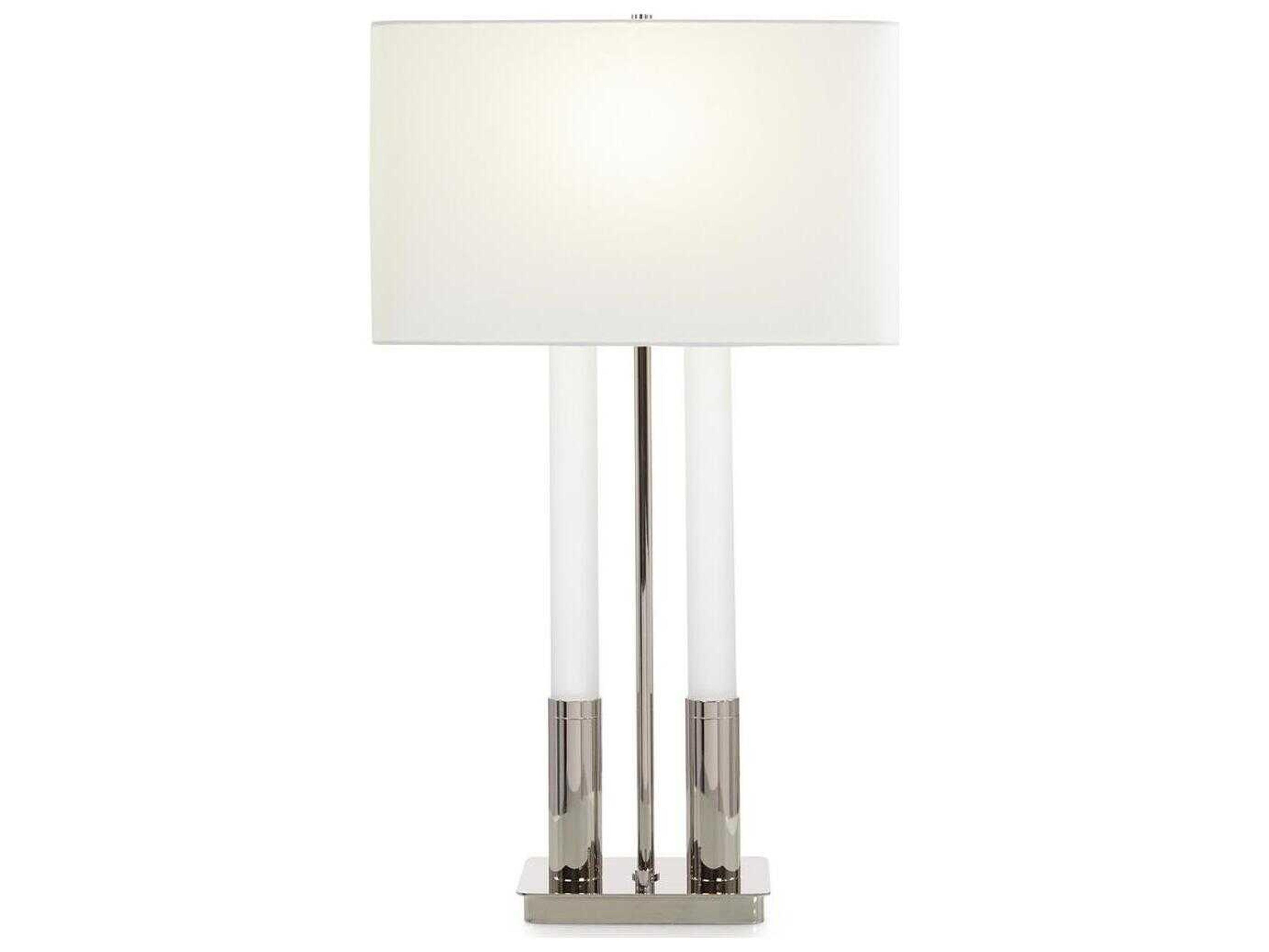 John Richard Gemini Nickel Buffet Lamp