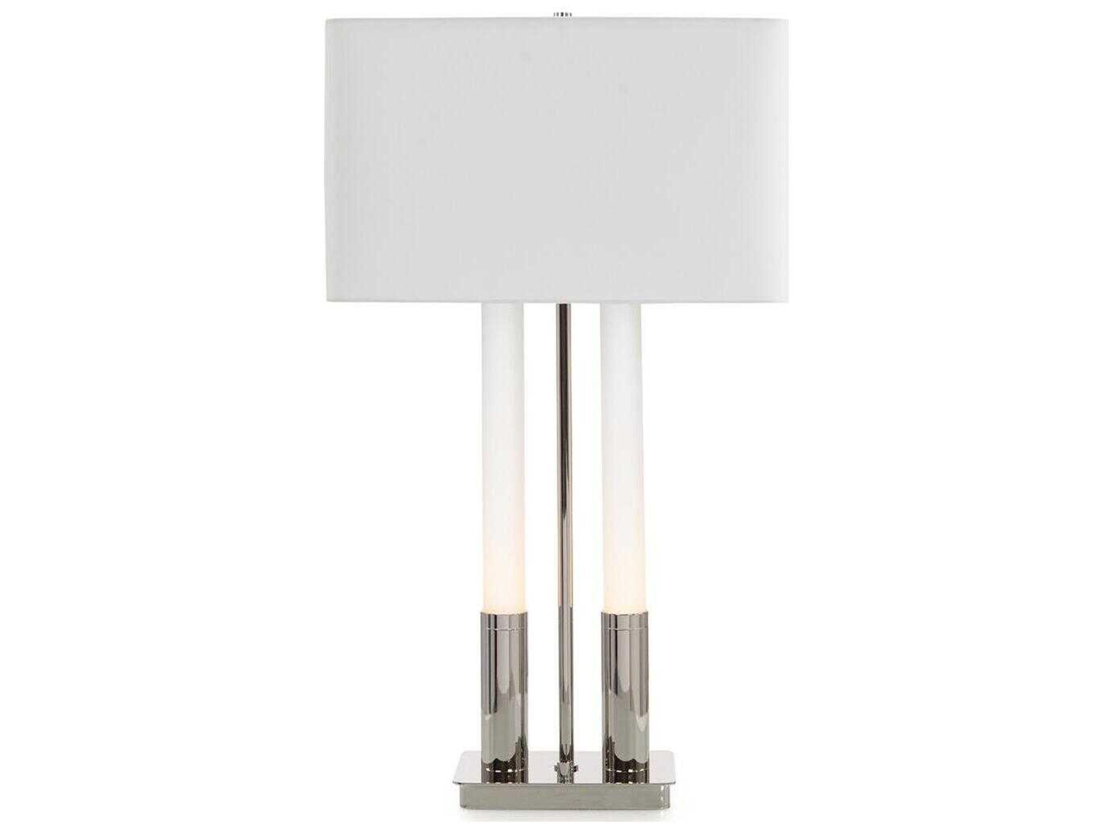 John Richard Gemini Nickel Buffet Lamp