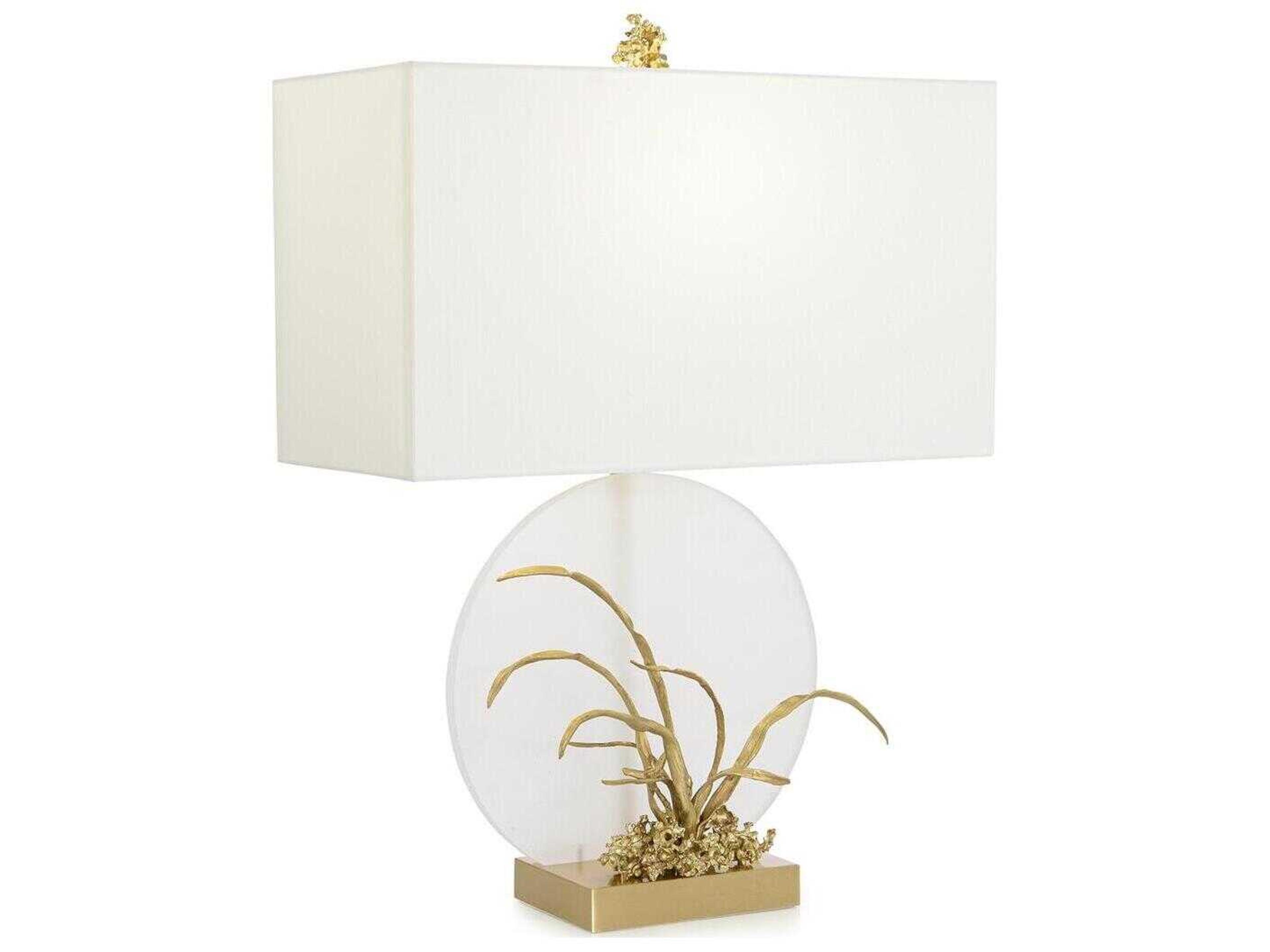 Serenity Polished Brass Buffet Lamp