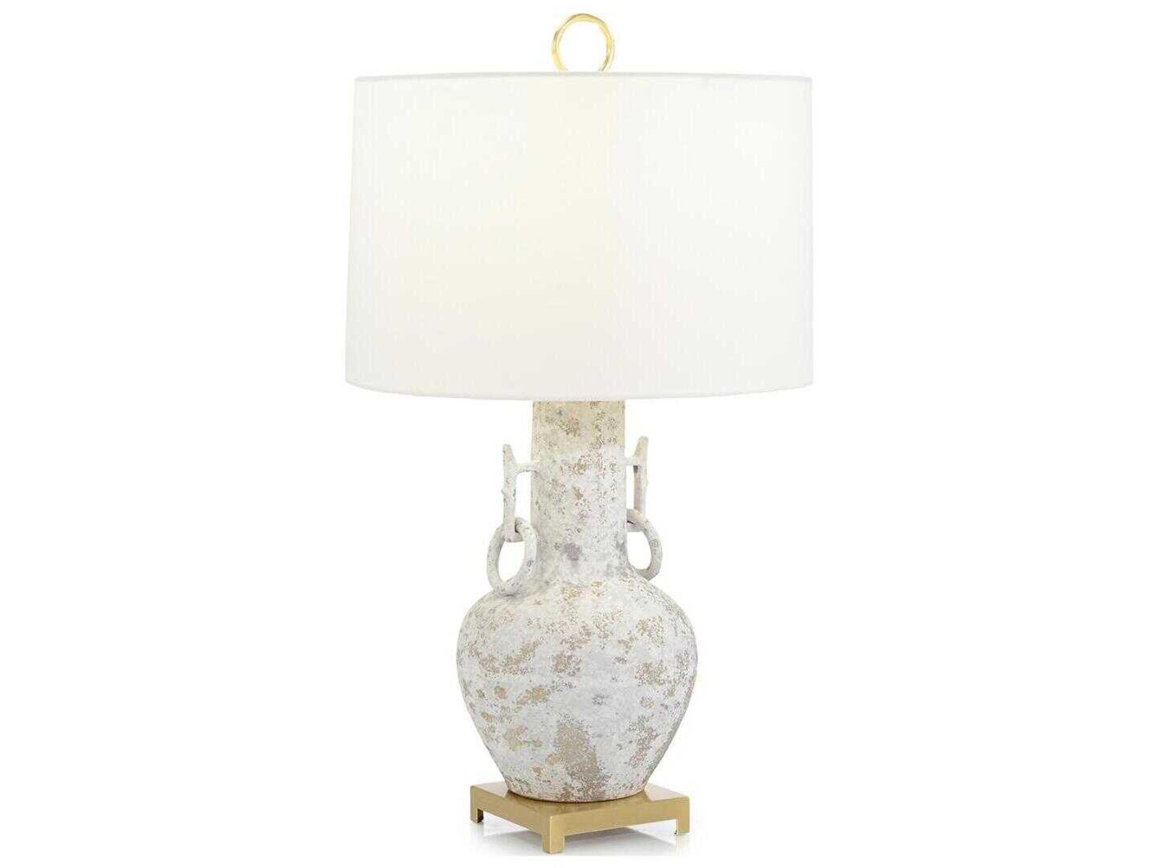 Whispering Mists Misty White Buffet Lamp