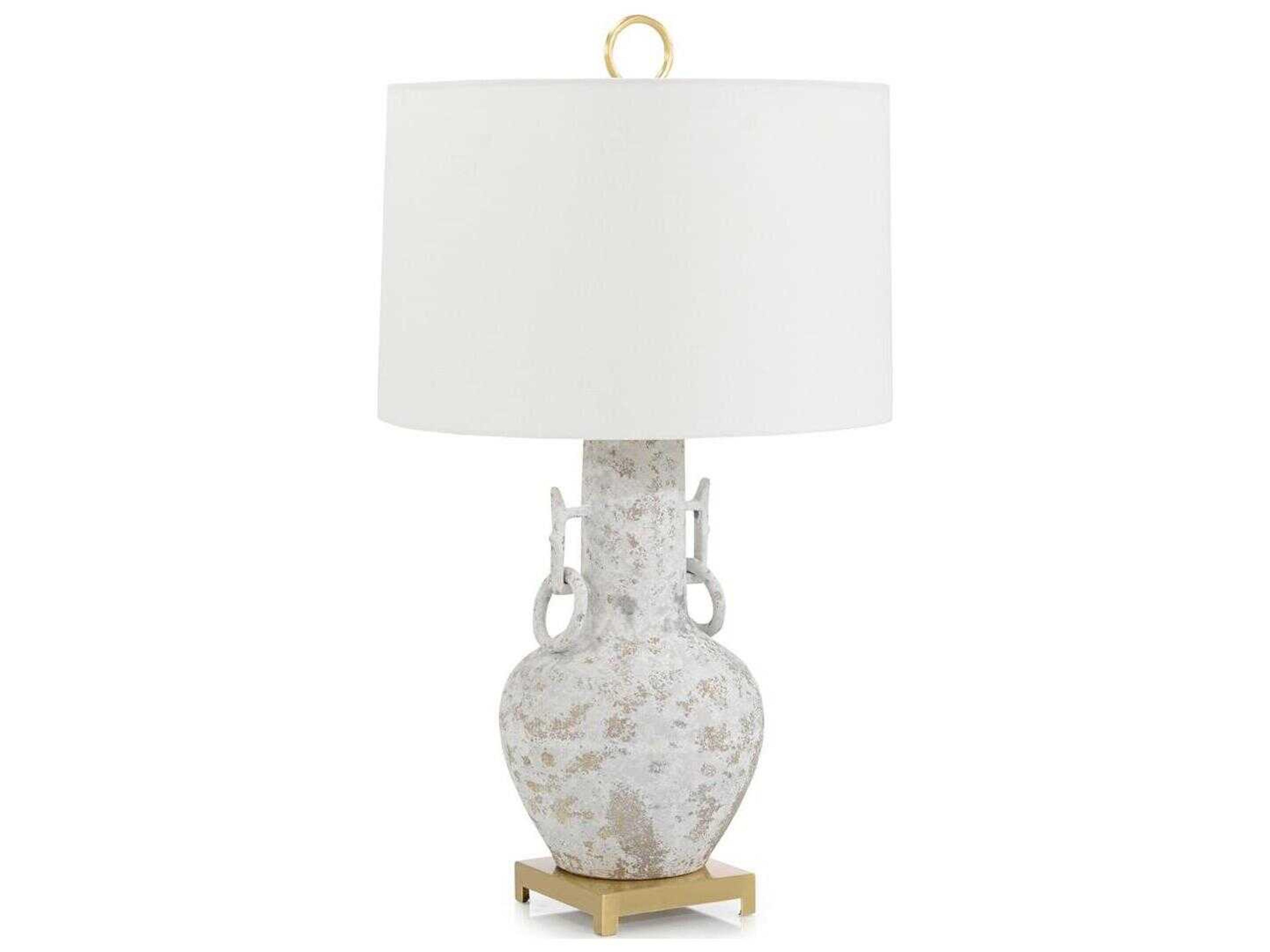 John Richard Whispering Mists Misty White Buffet Lamp