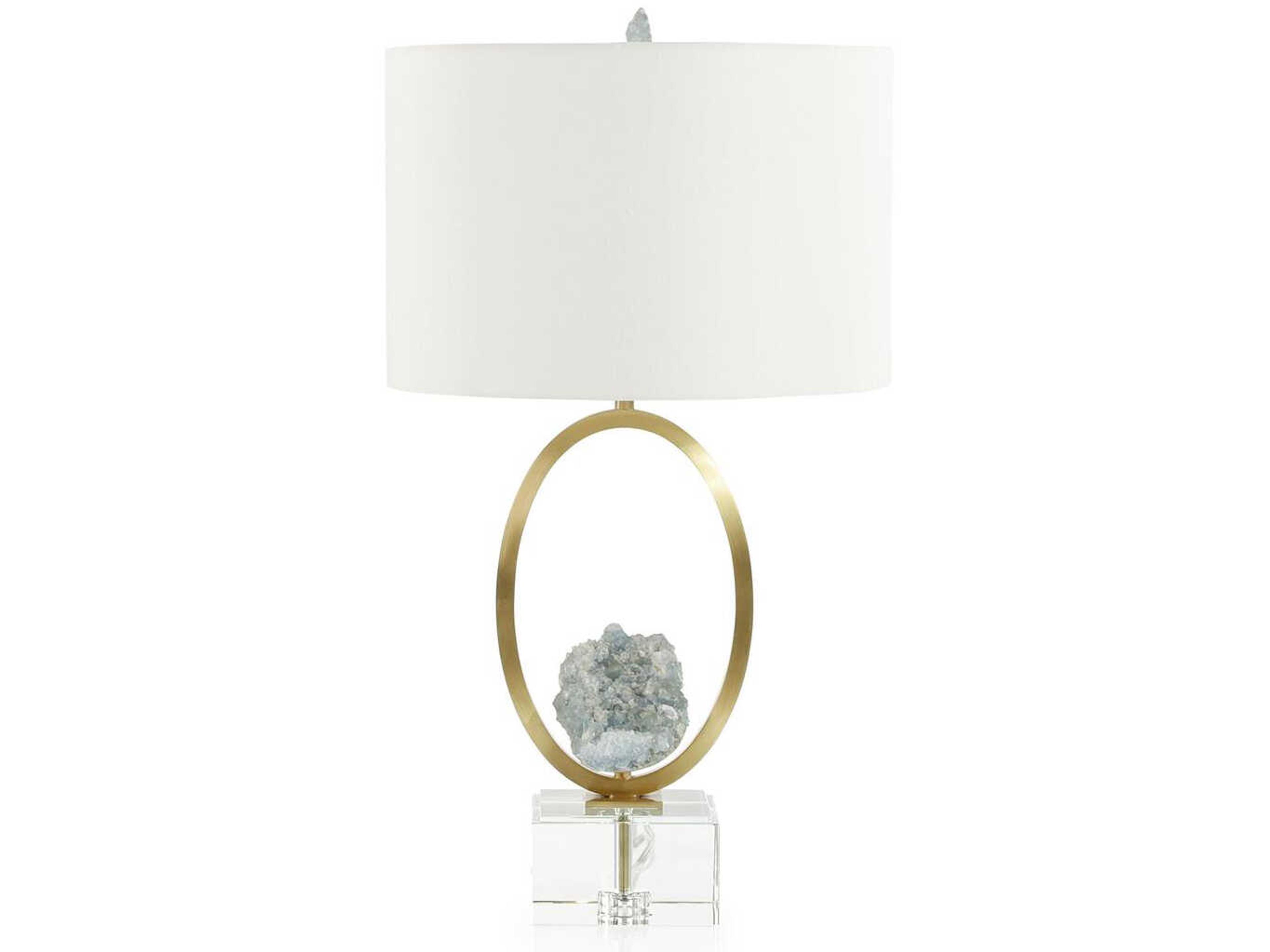 John Richard Crystal Geode Gold Buffet Lamp