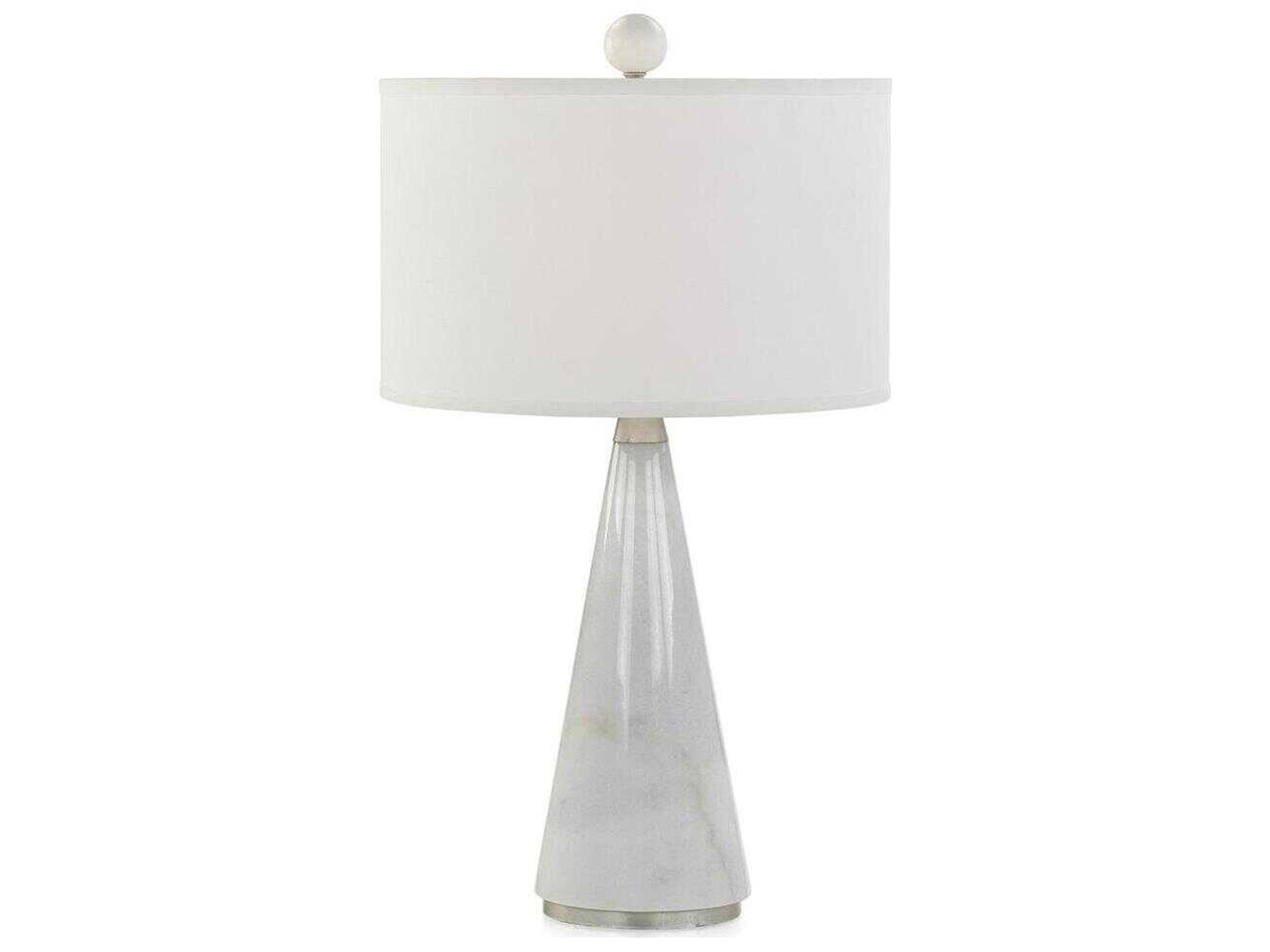 John Richard Kegel White Linen Buffet Lamp