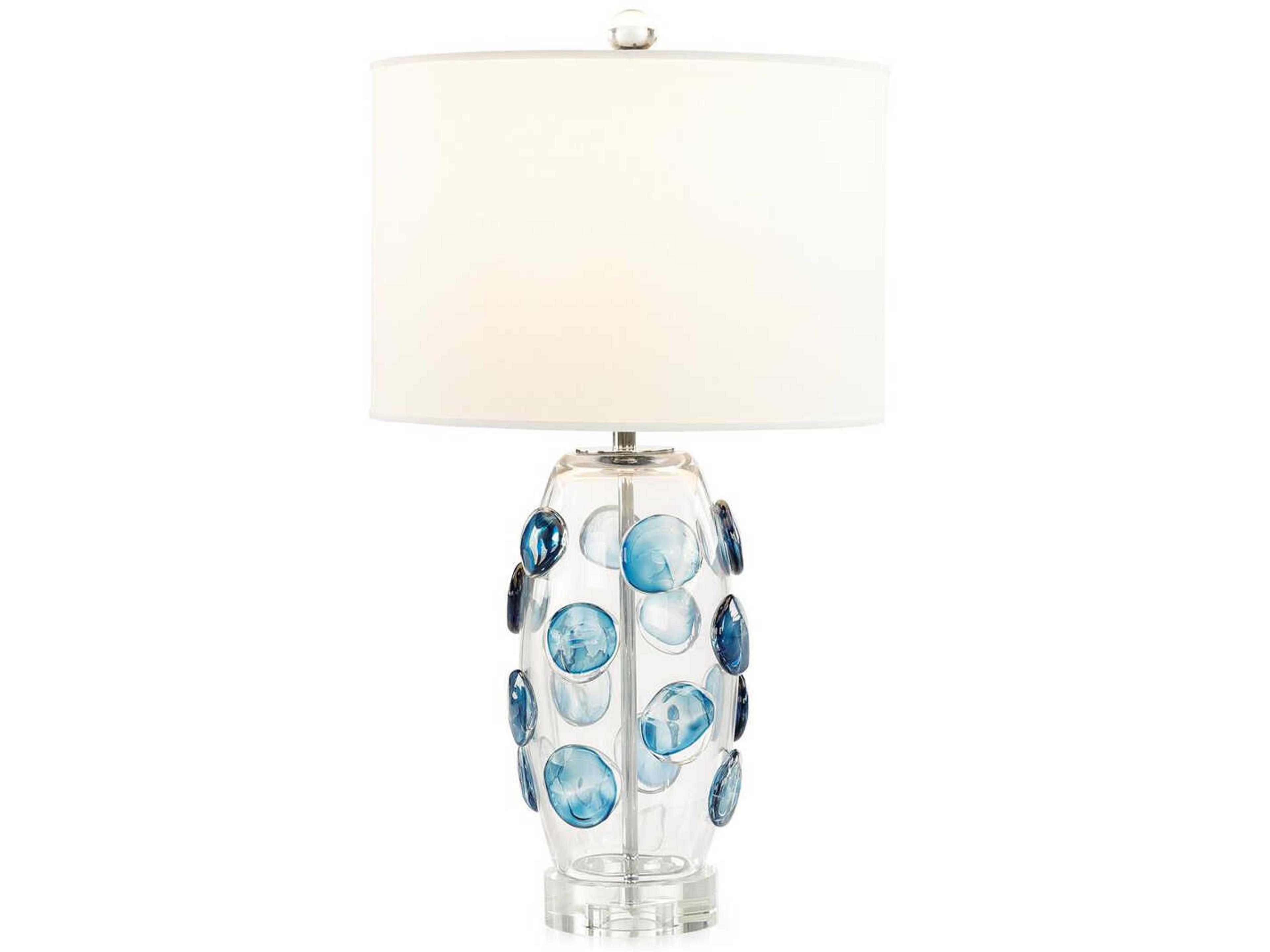 John Richard Cerulean Spots Blue Buffet Lamp