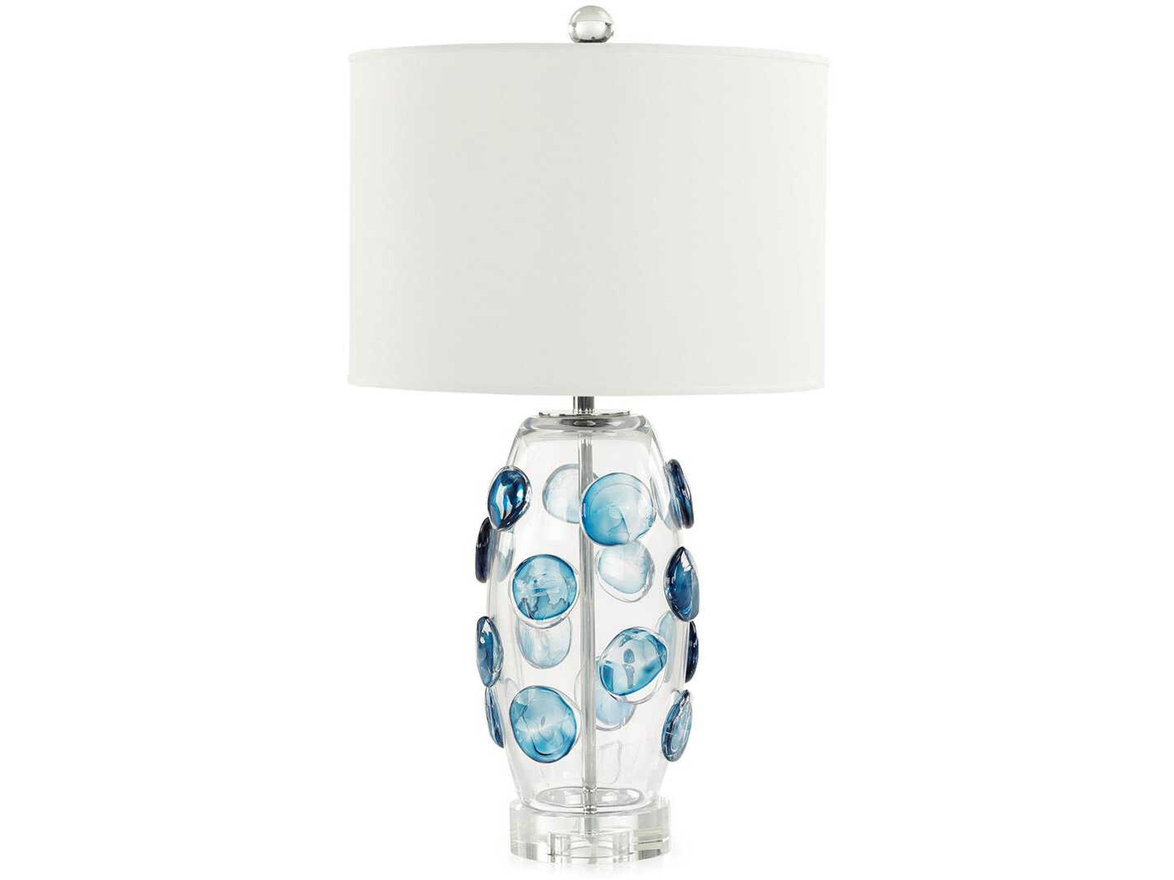 John Richard Cerulean Spots Blue Buffet Lamp