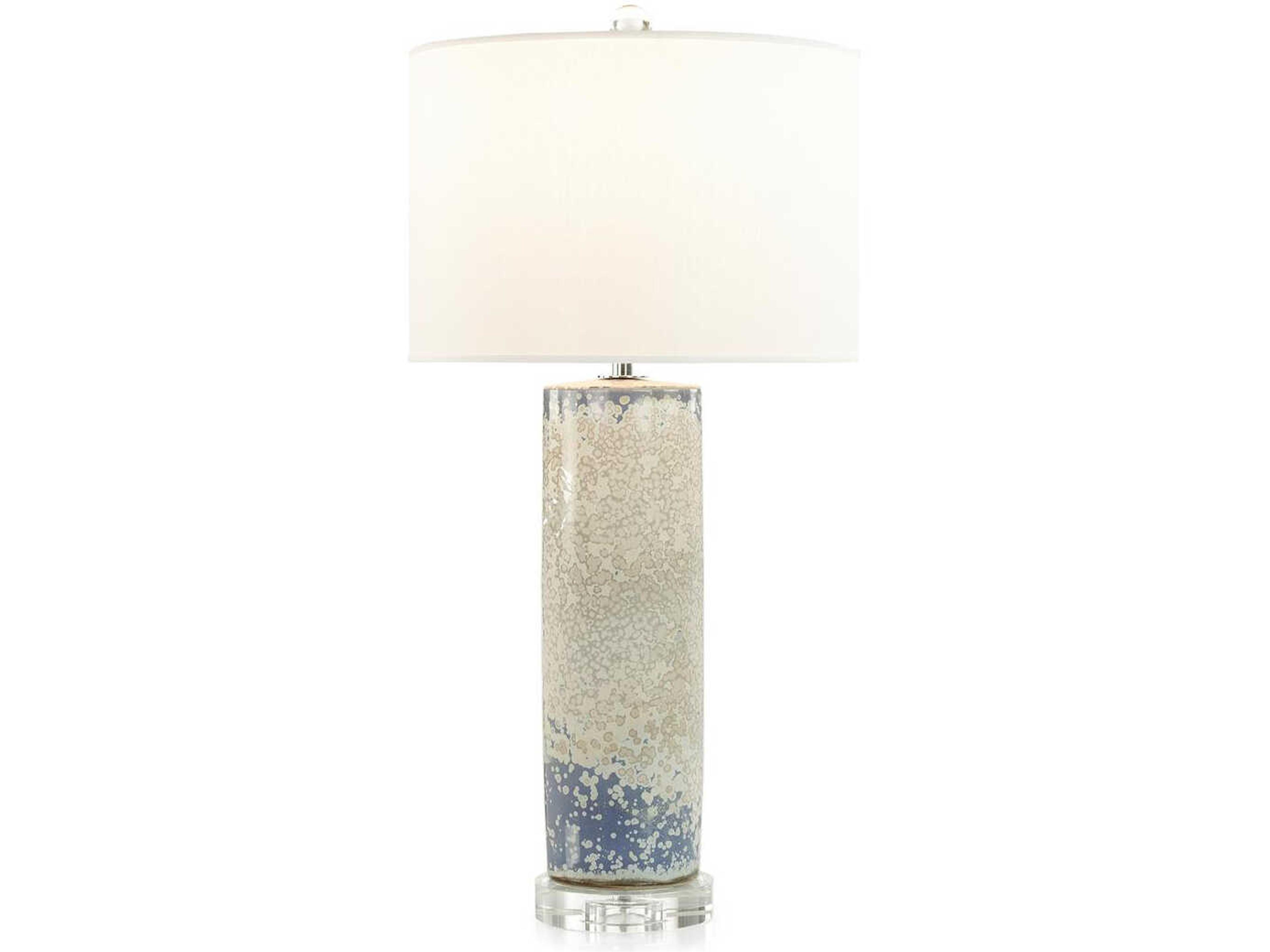 Cielo Aged White Blue Buffet Lamp