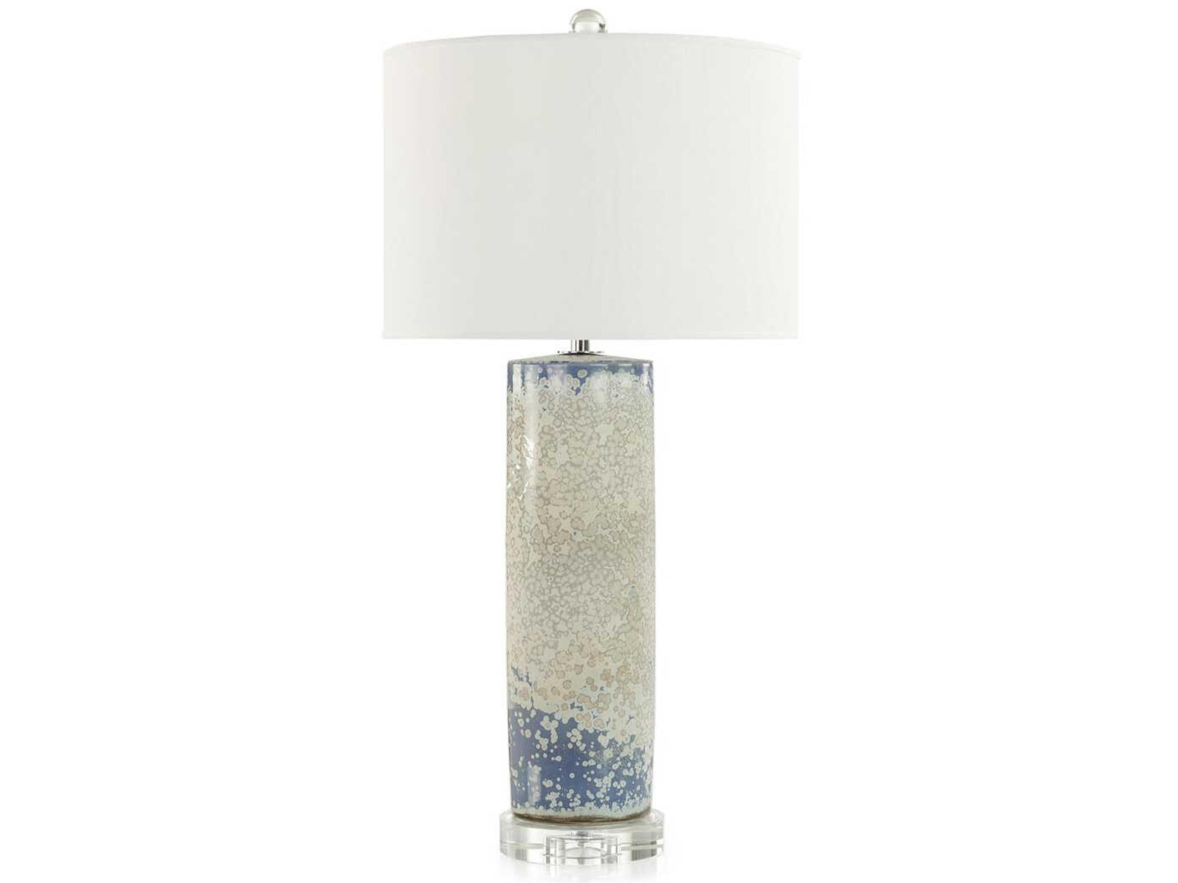 John Richard Cielo Aged White Blue Buffet Lamp