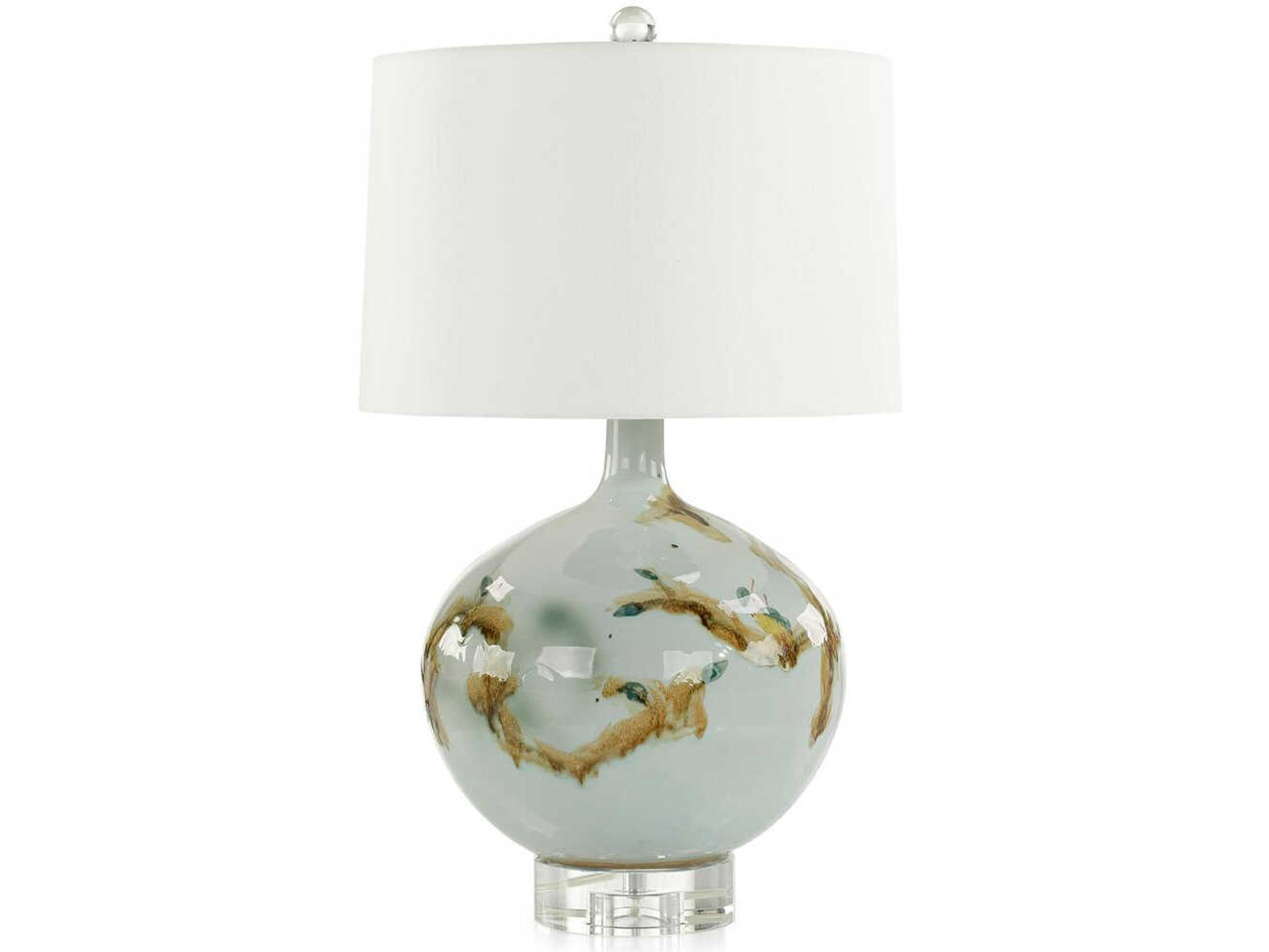 John Richard Tranquil Garden Blue Buffet Lamp
