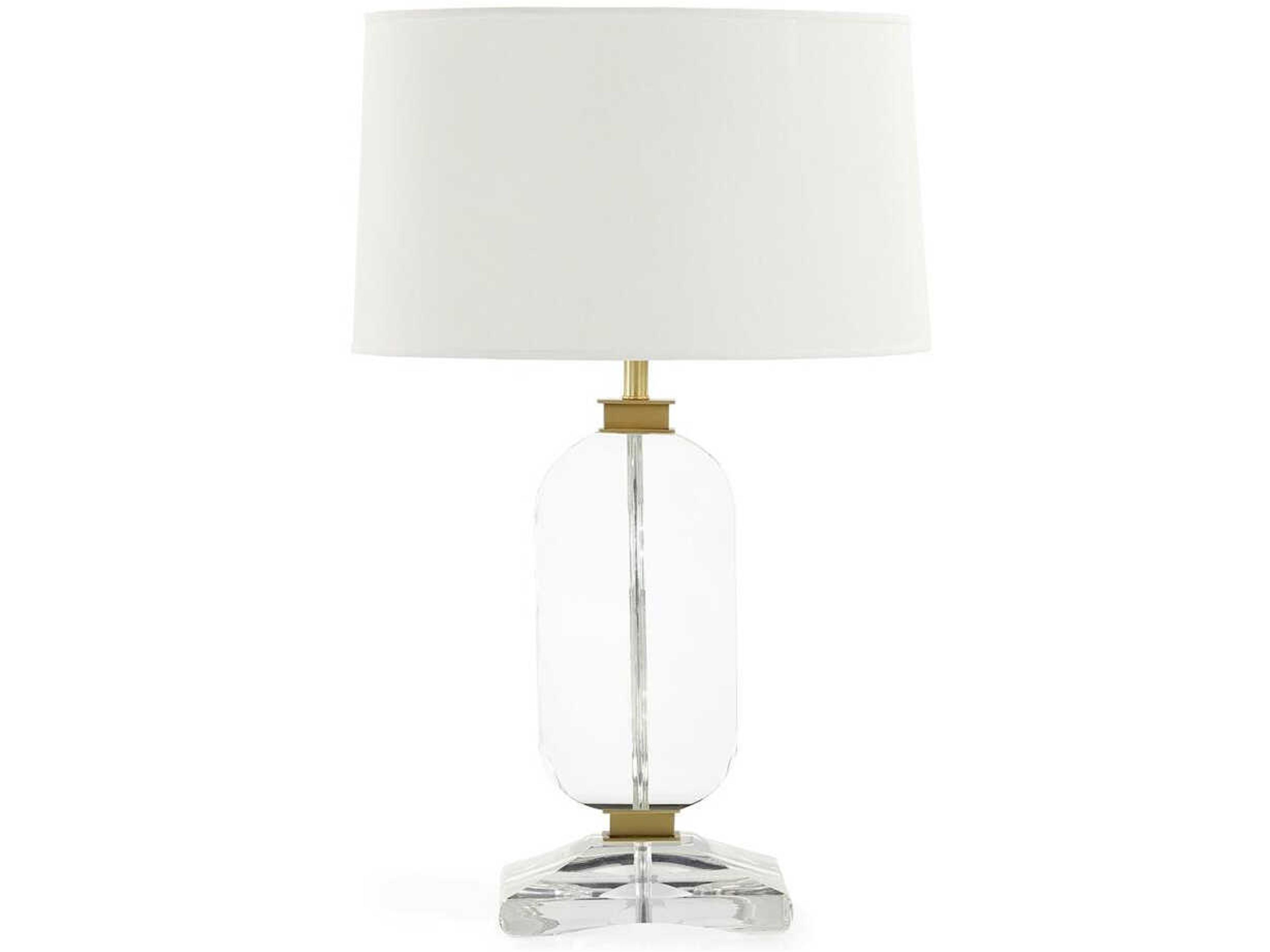 John Richard Sculpted Crystal Clear Buffet Lamp
