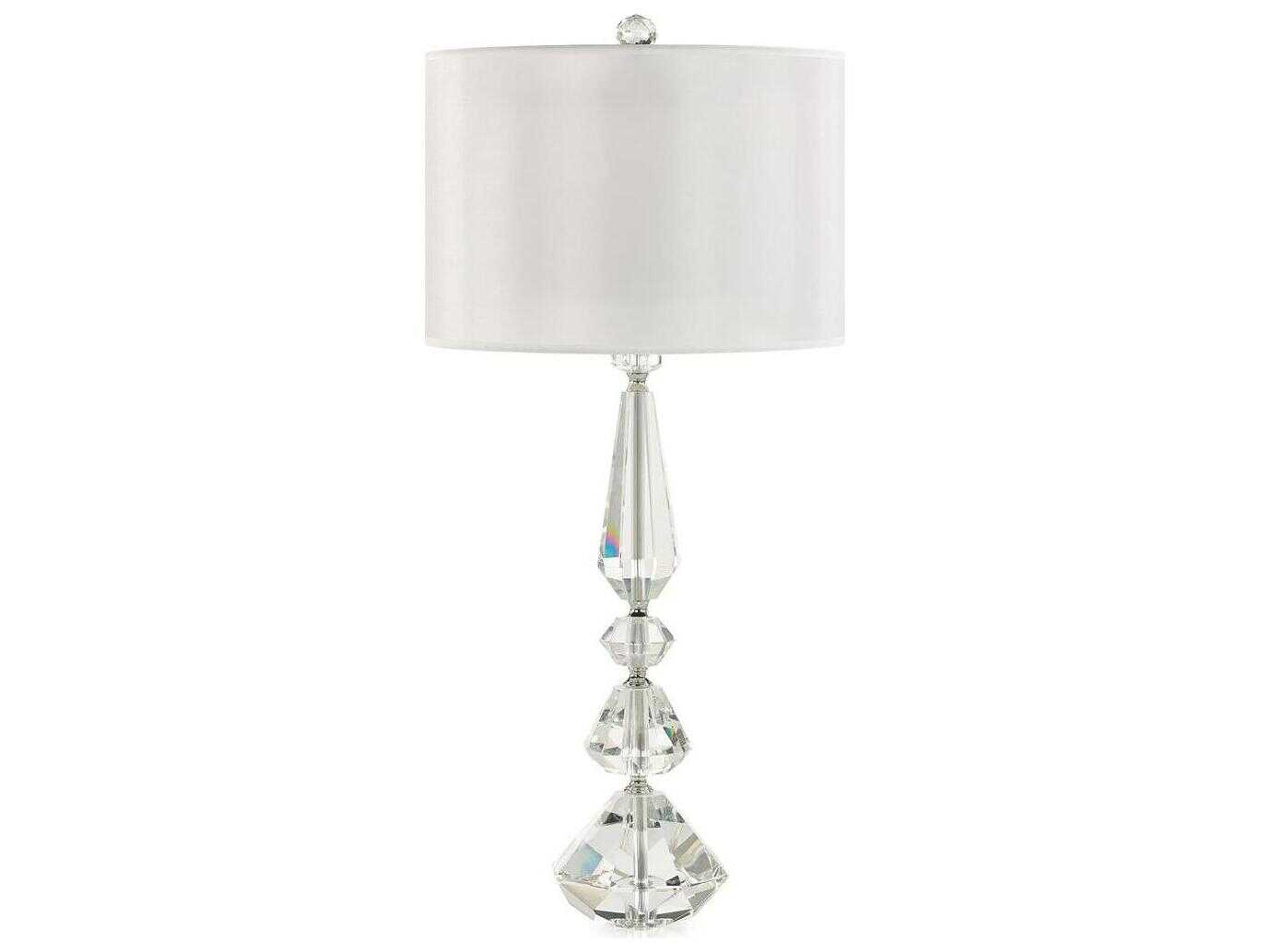 John Richard Balustered Crystal Clear Buffet Lamp