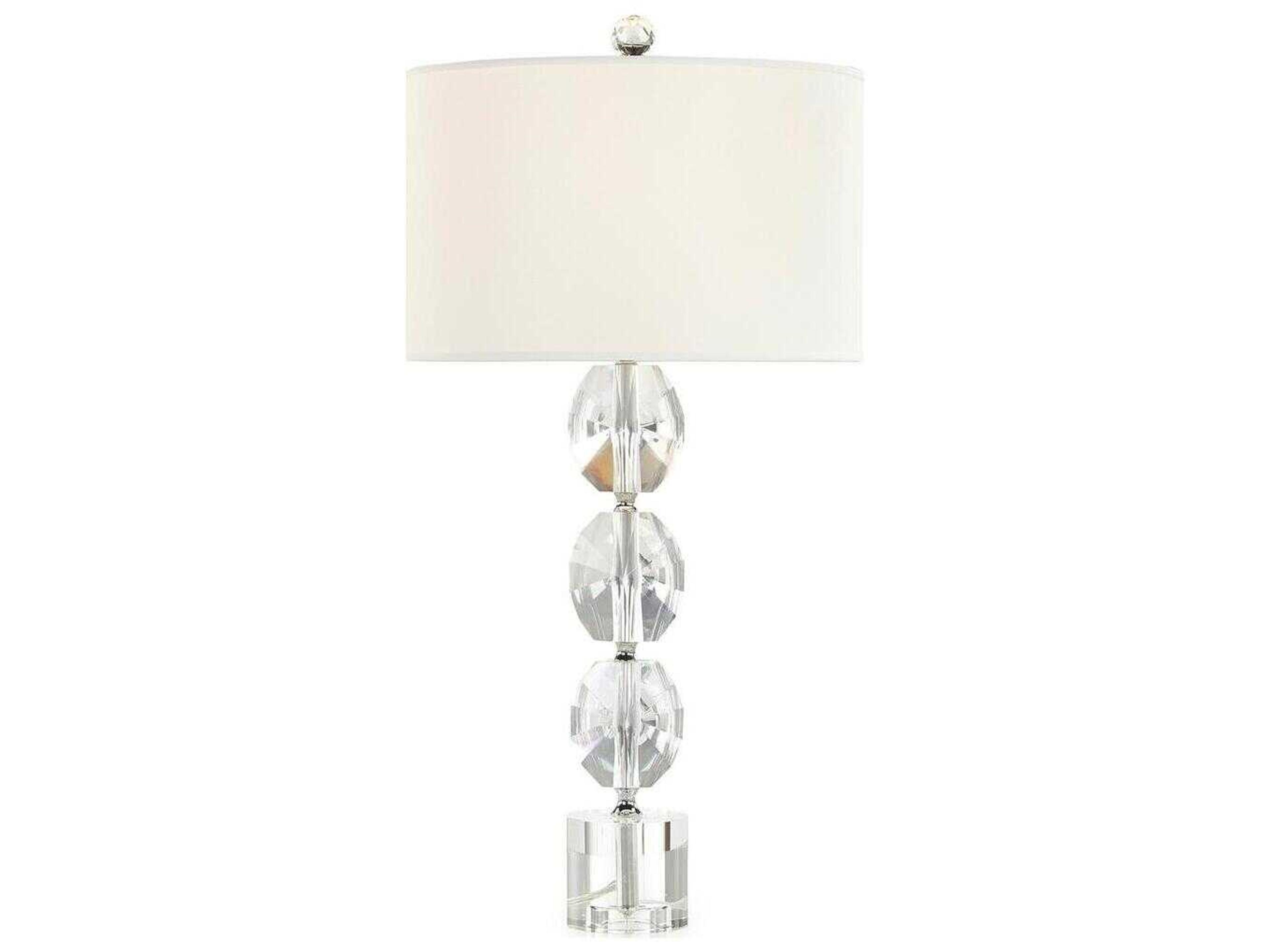 Crystal Beads Clear Buffet Lamp