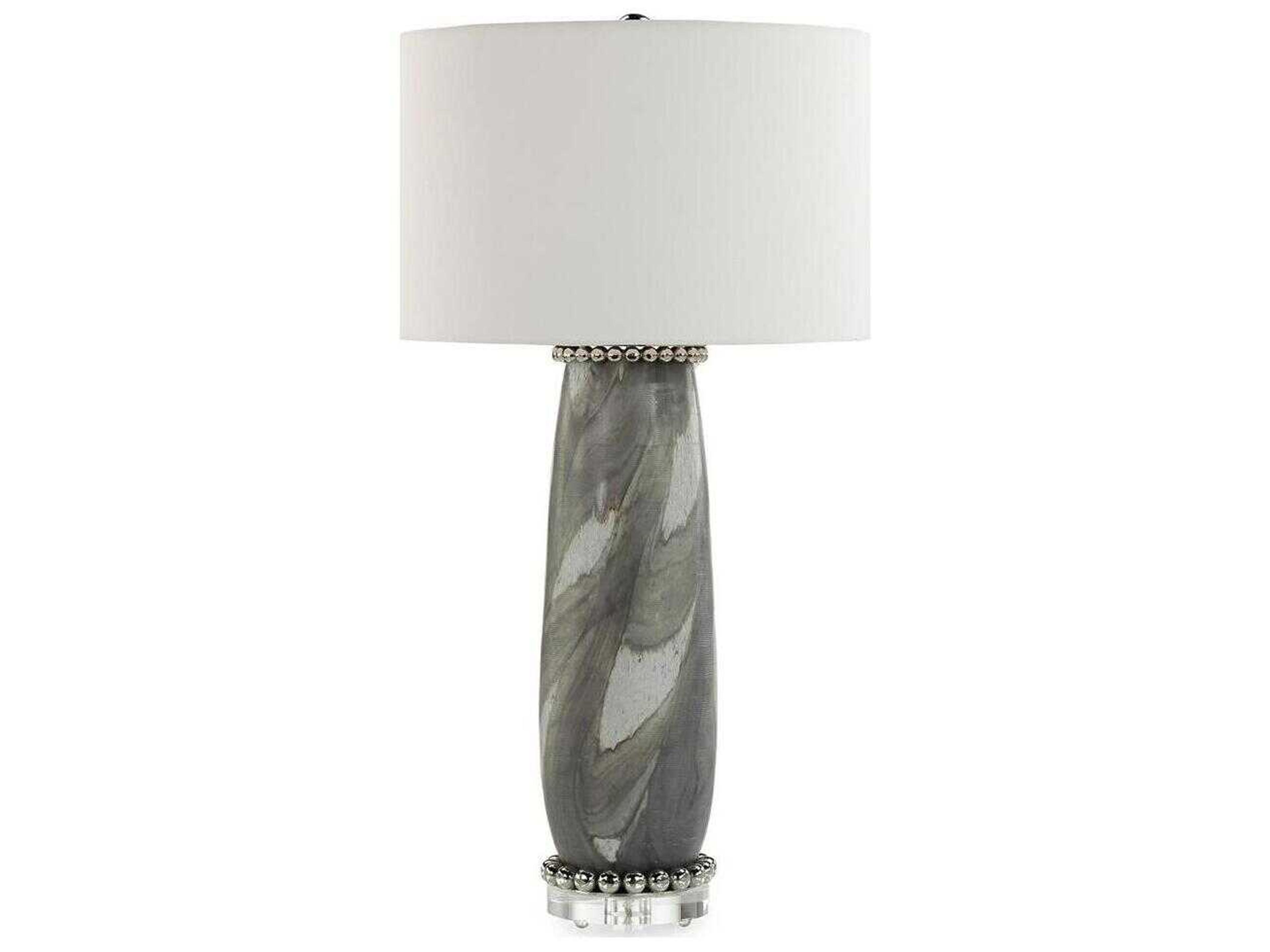 John Richard Escuro Charcoal Gray Buffet Lamp