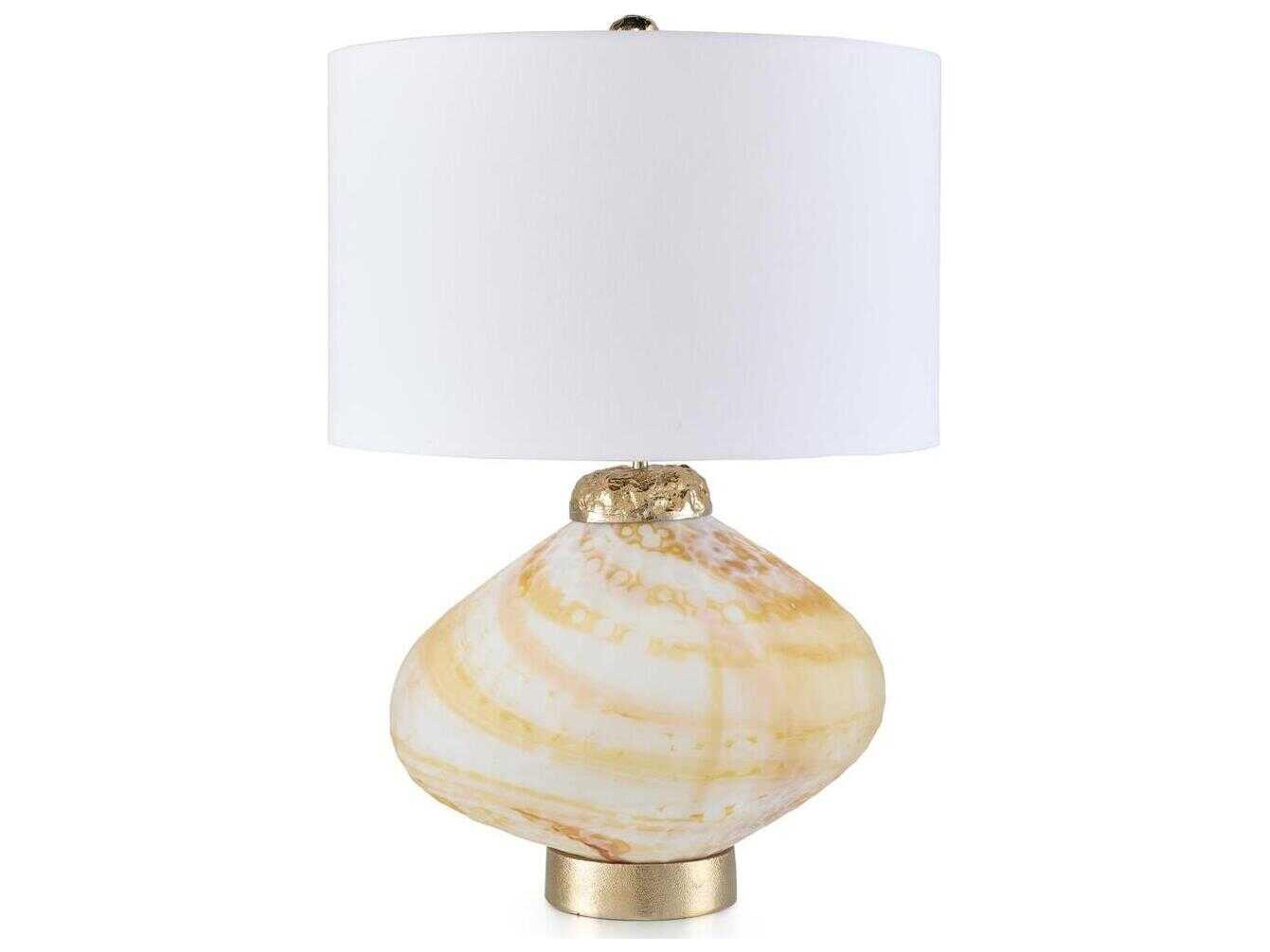 Kirana White Gold Buffet Lamp