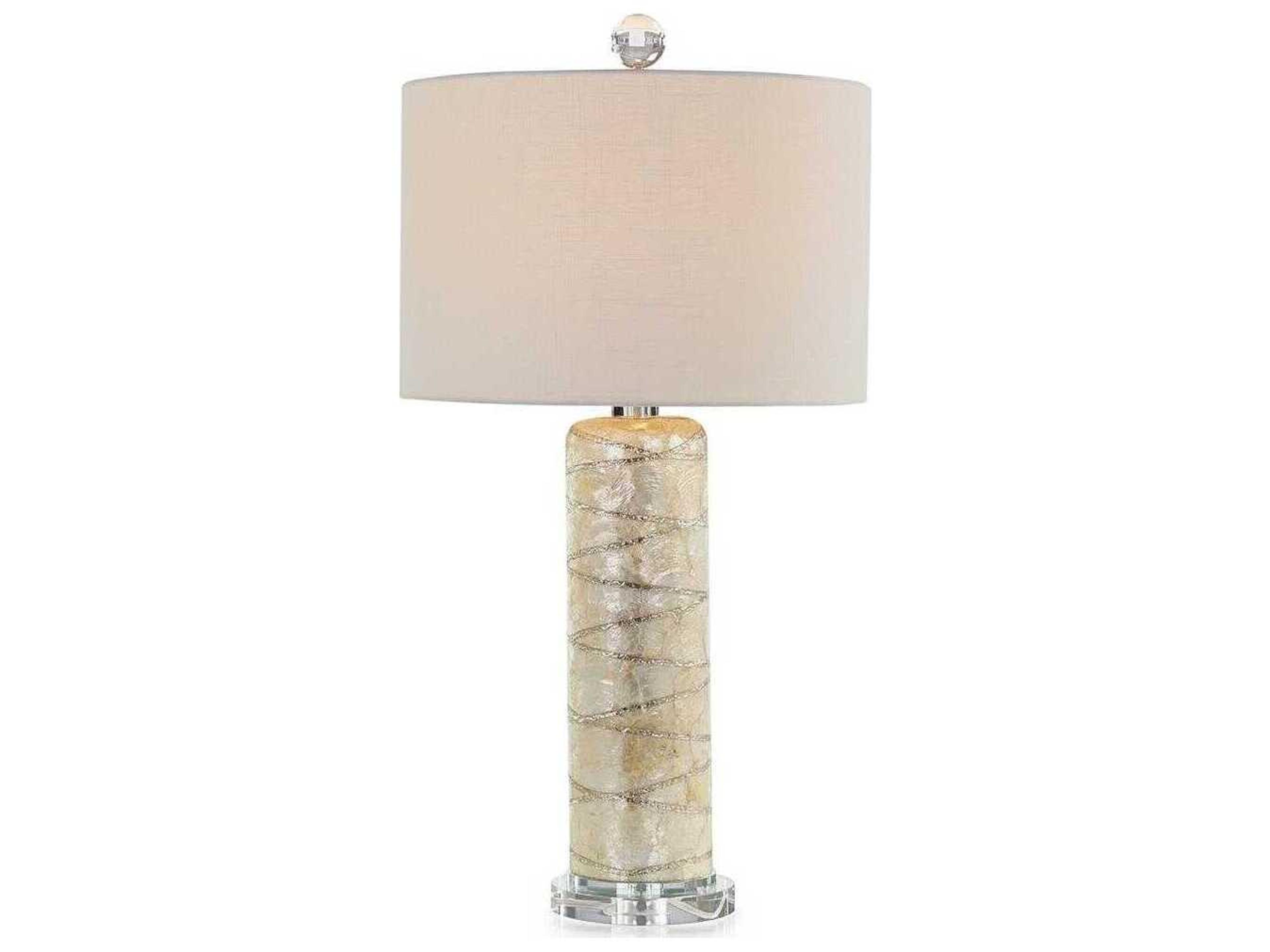 John Richard Exuma Polished Nickel Buffet Lamp