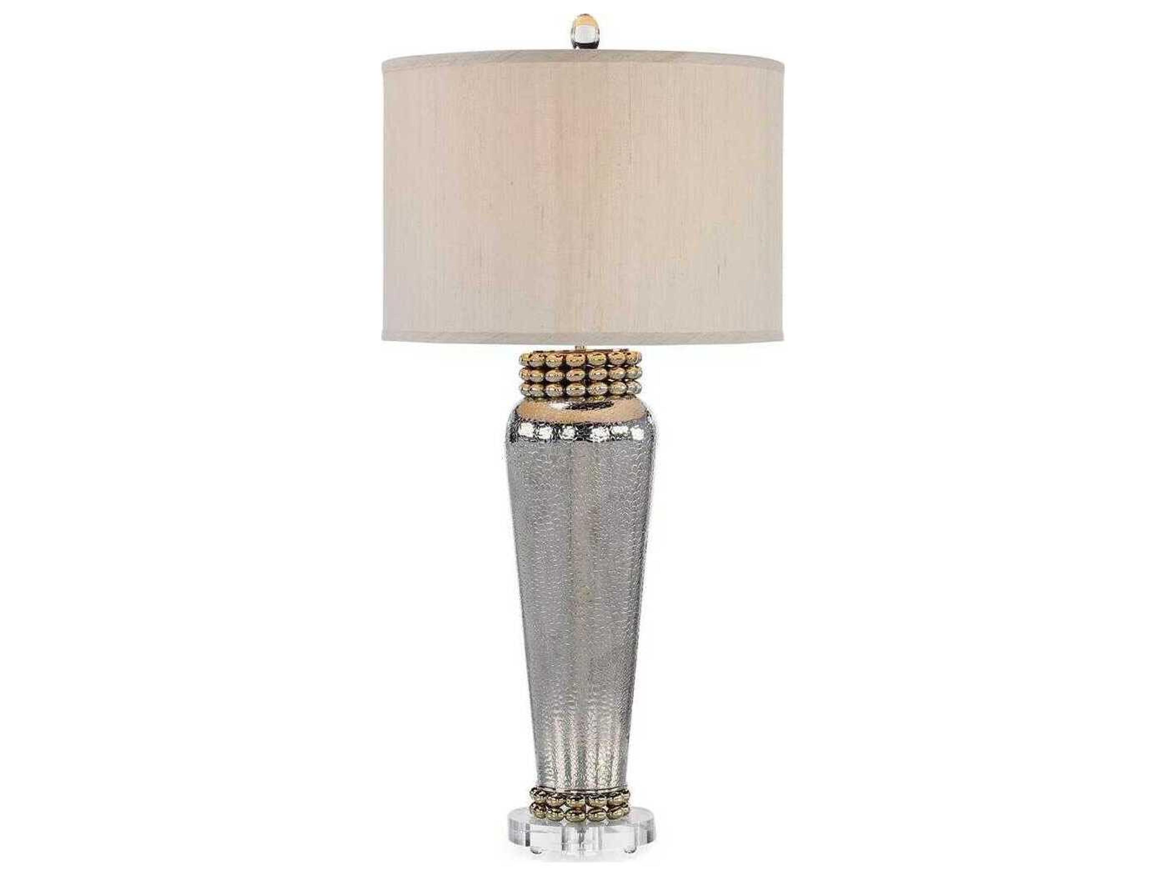 John Richard Johanna Nickel Brass Buffet Lamp