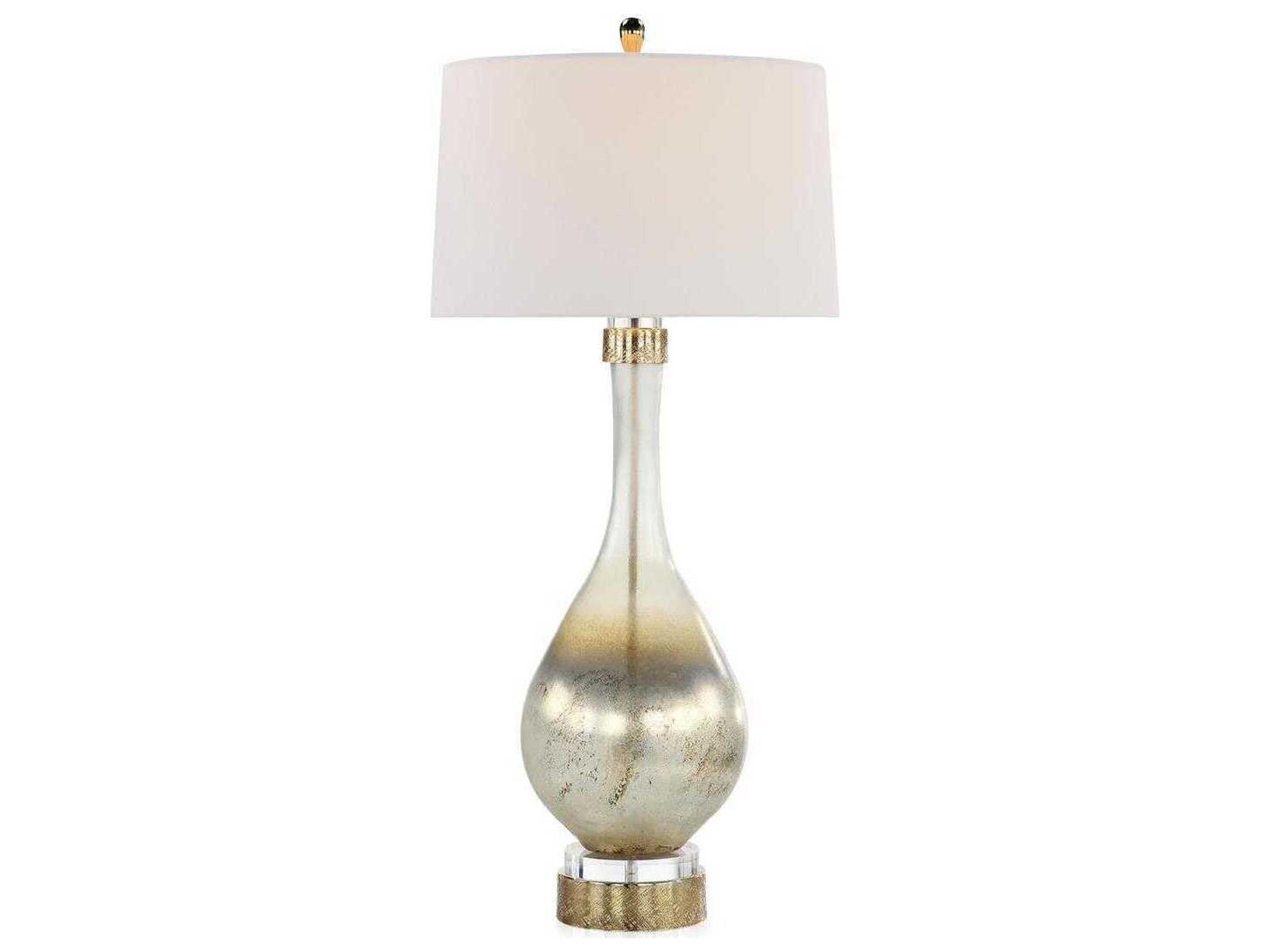 John Richard Moon Storm Polished Brass Buffet Lamp