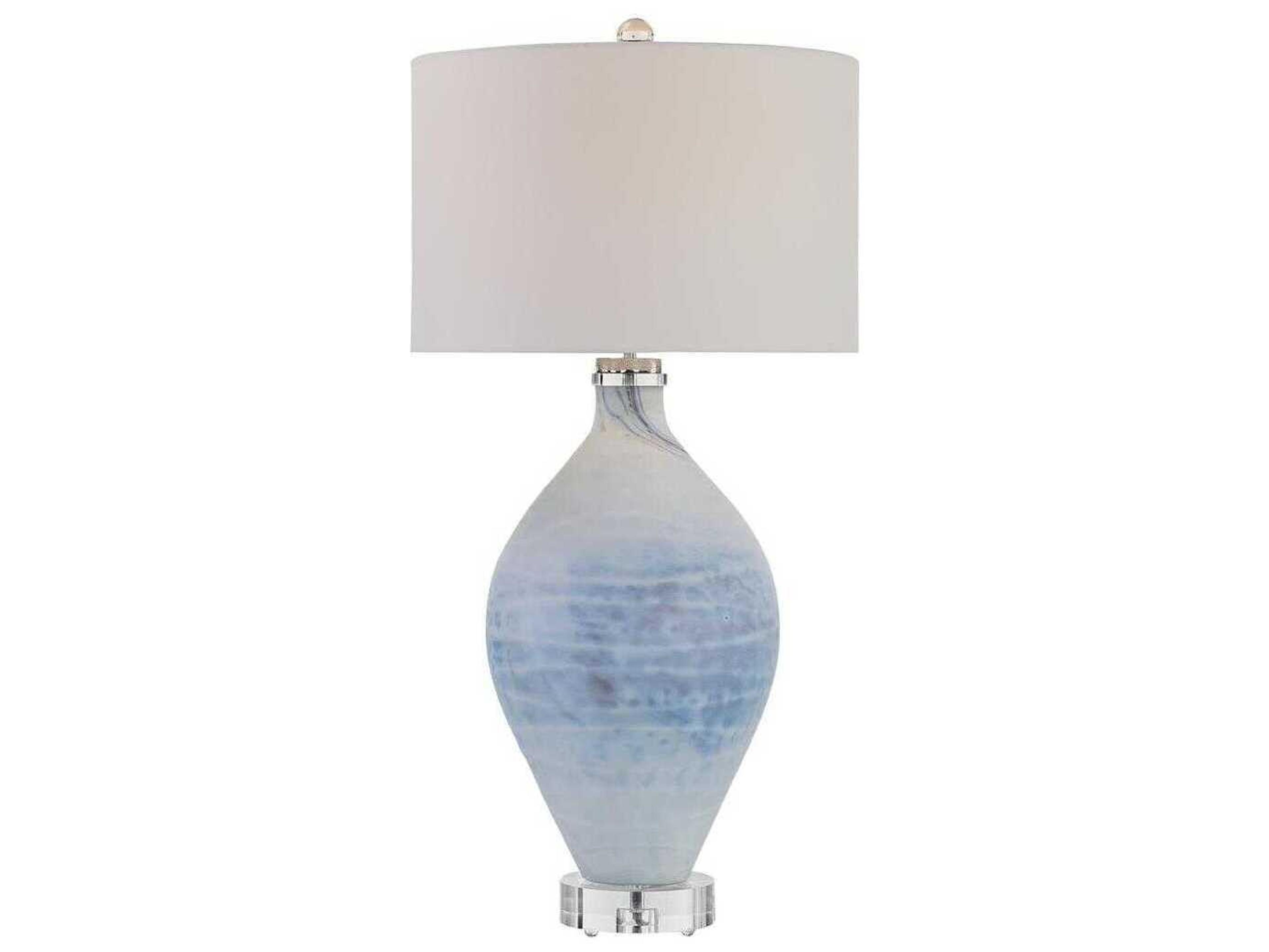 John Richard Varuna Blue White Buffet Lamp