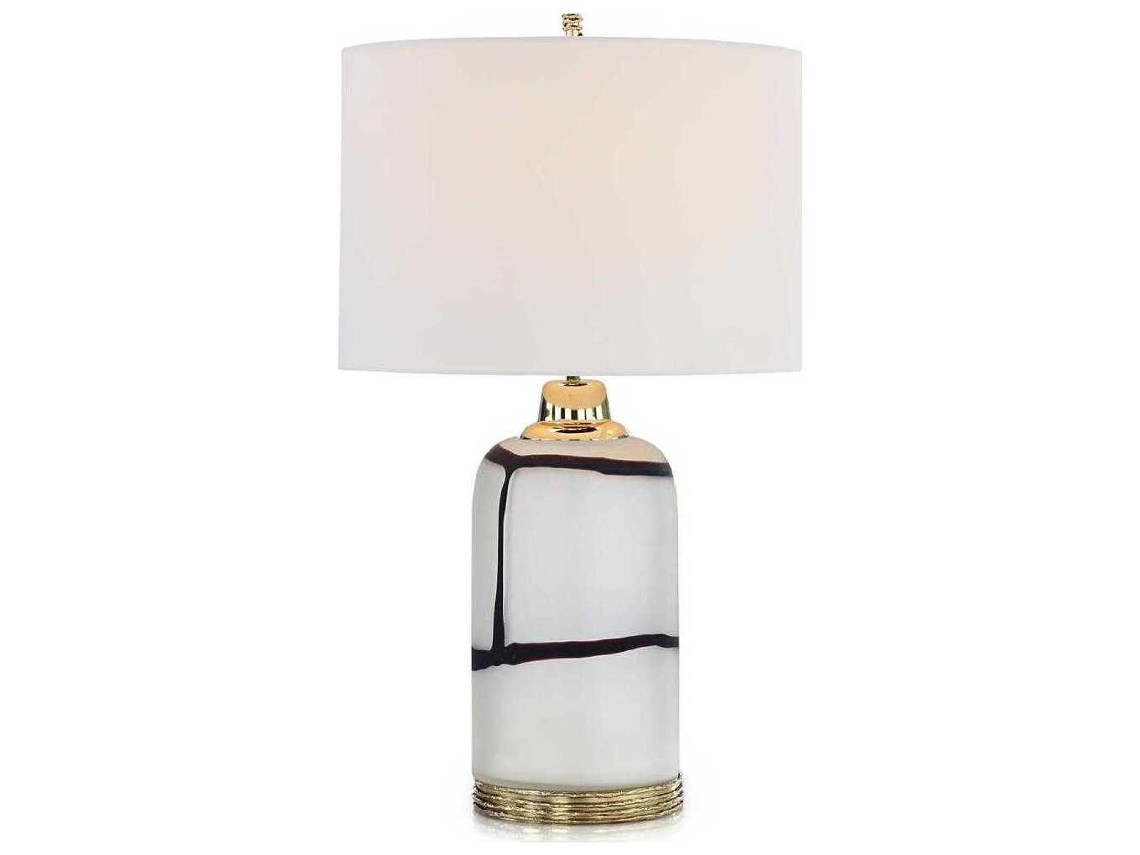 John Richard Nazo Milky White Buffet Lamp