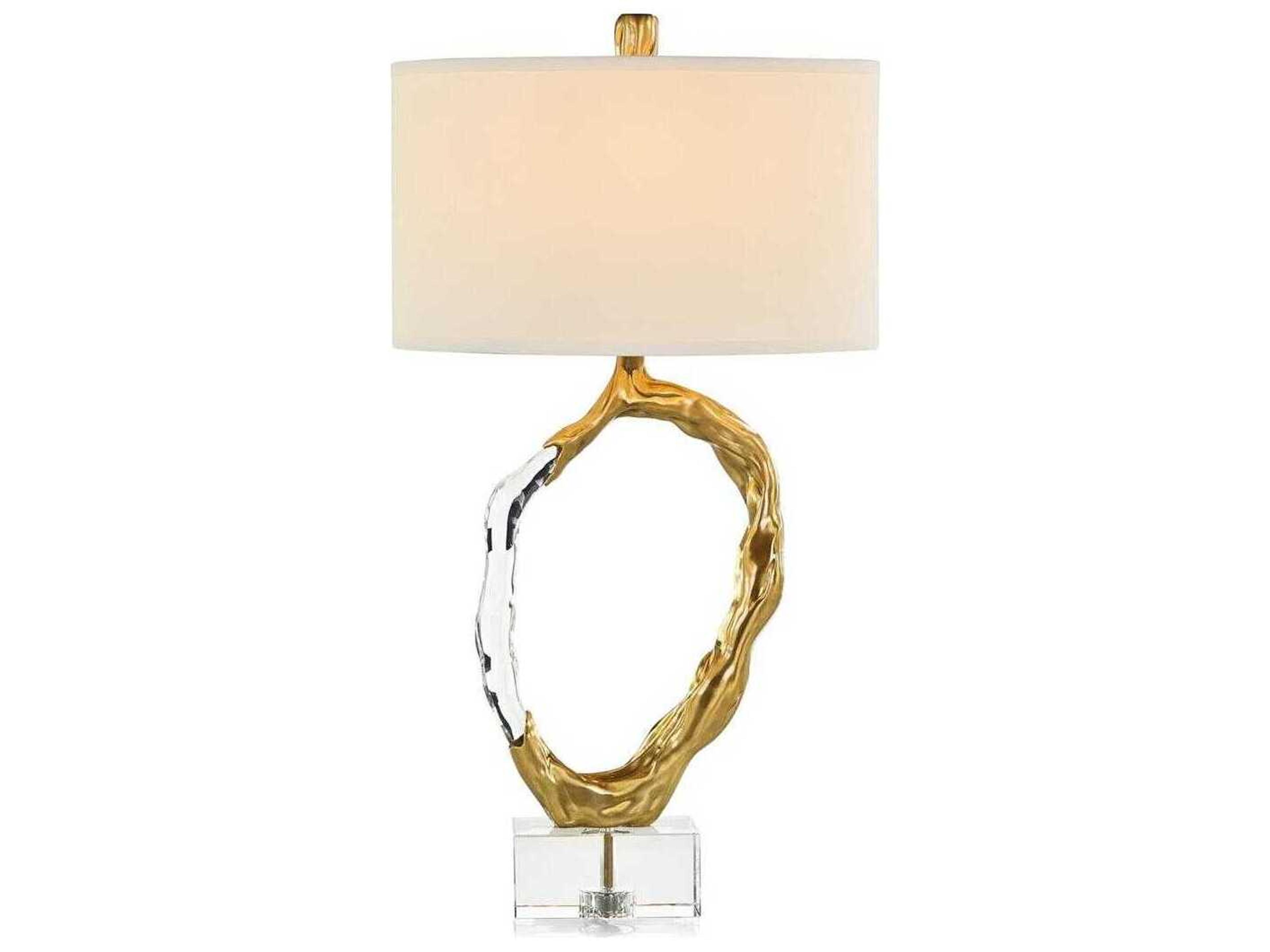 John Richard Metallic Ice Polished Brass Buffet Lamp