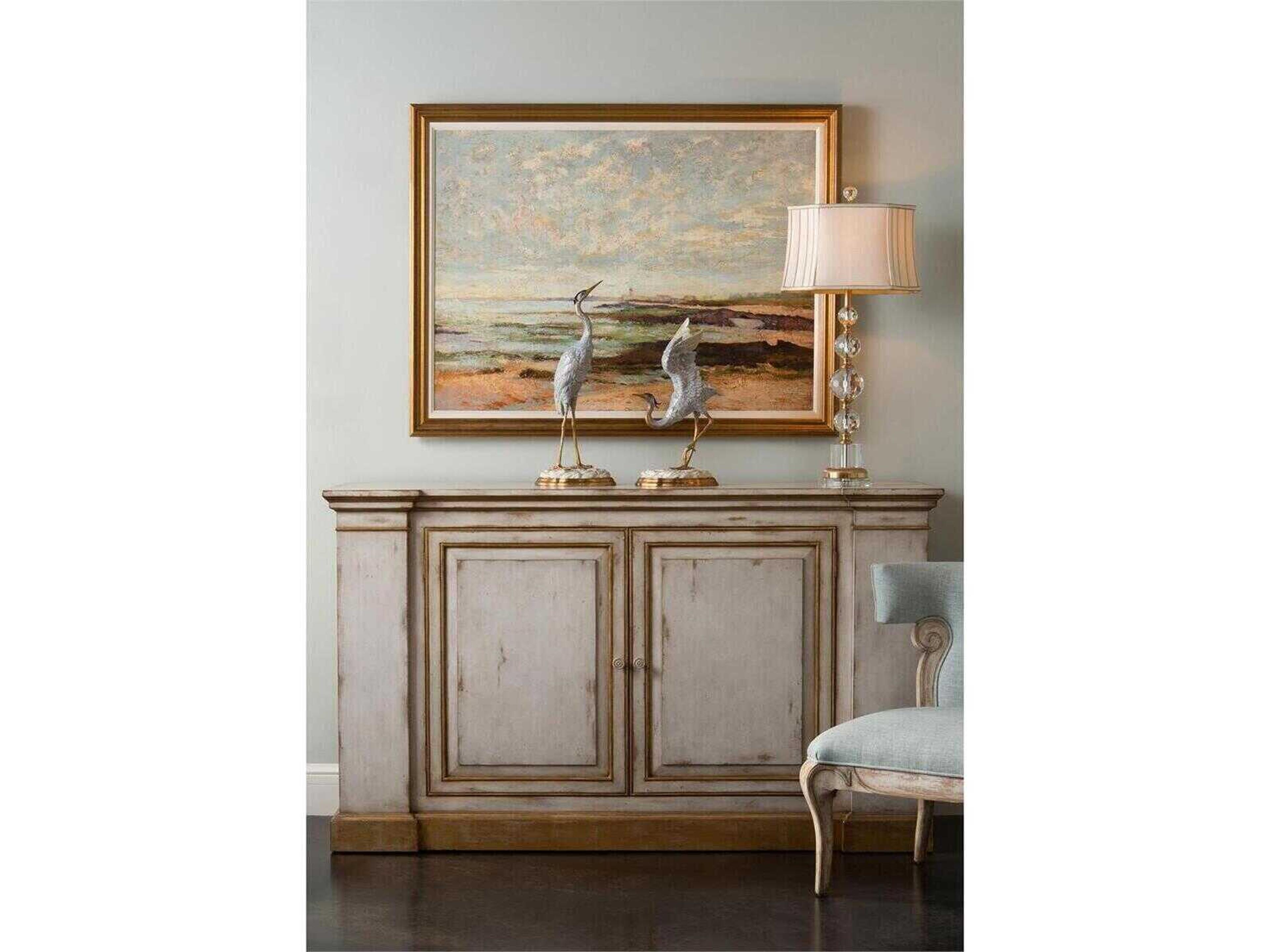 John Richard Briolette Brass Buffet Lamp