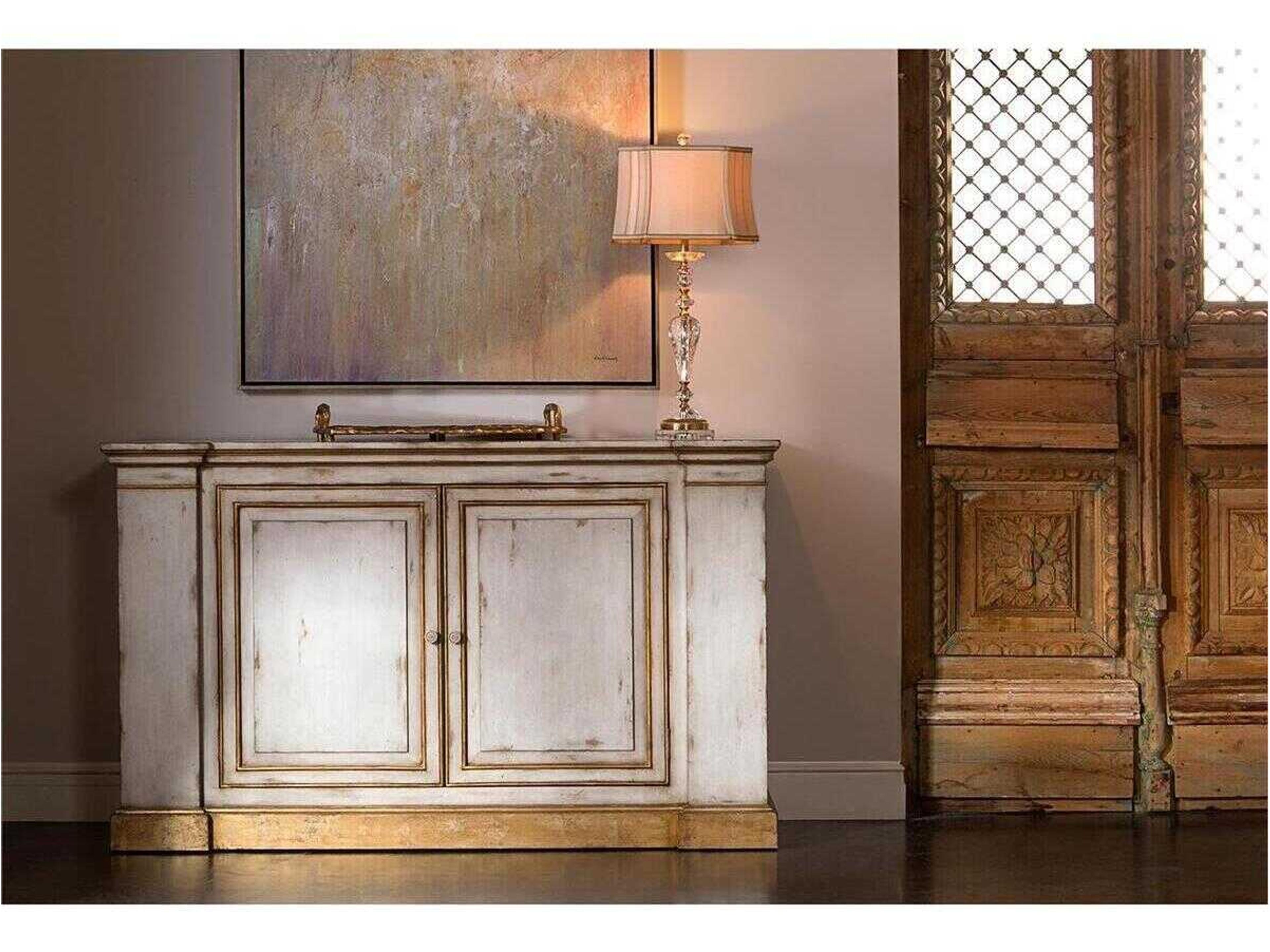 John Richard Crystal Swirl Soft Beige Gold Buffet Lamp