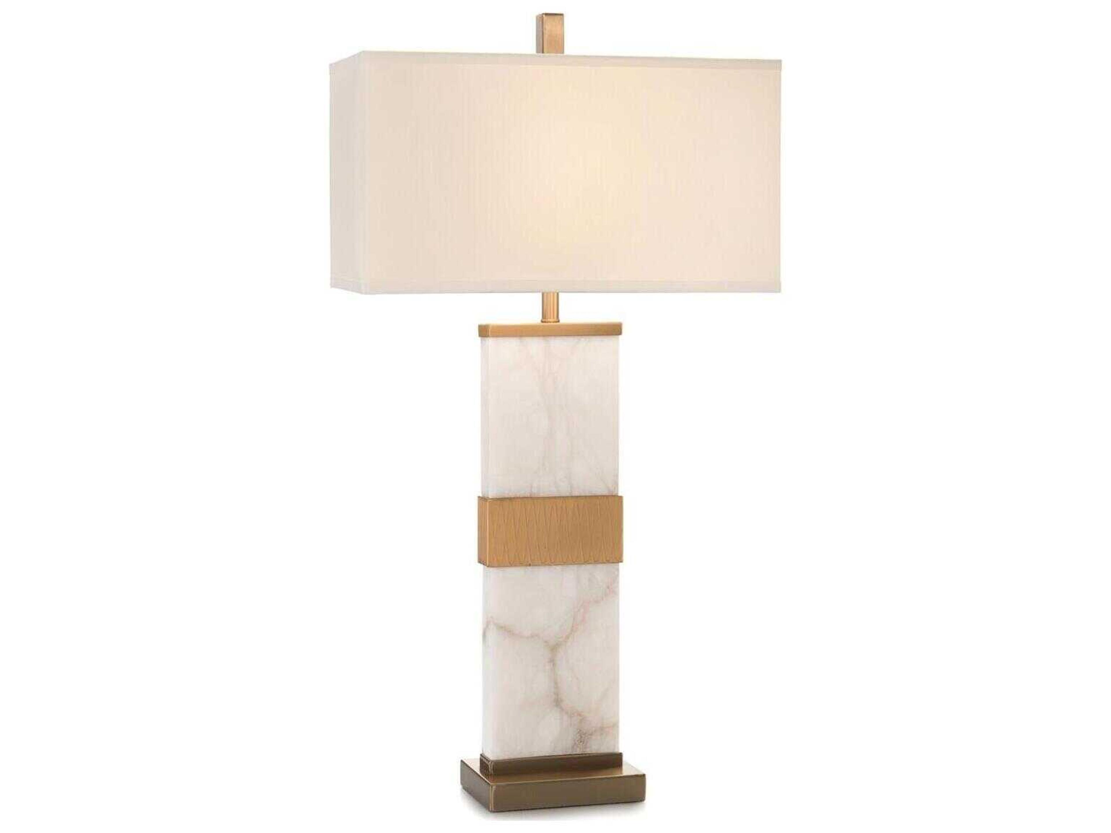 Column Brass Buffet Lamp