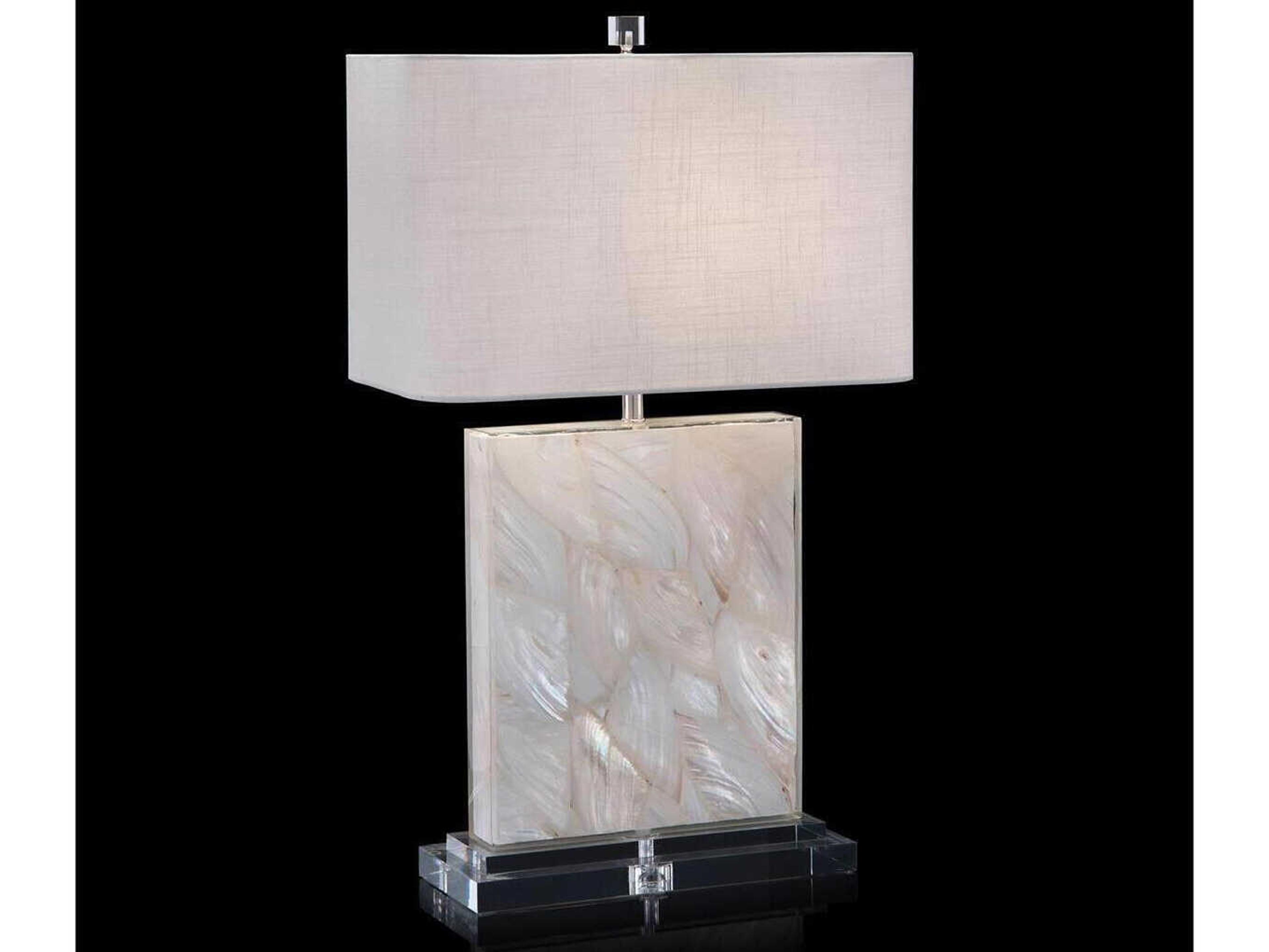 Mother of Pearl Clear Buffet Lamp