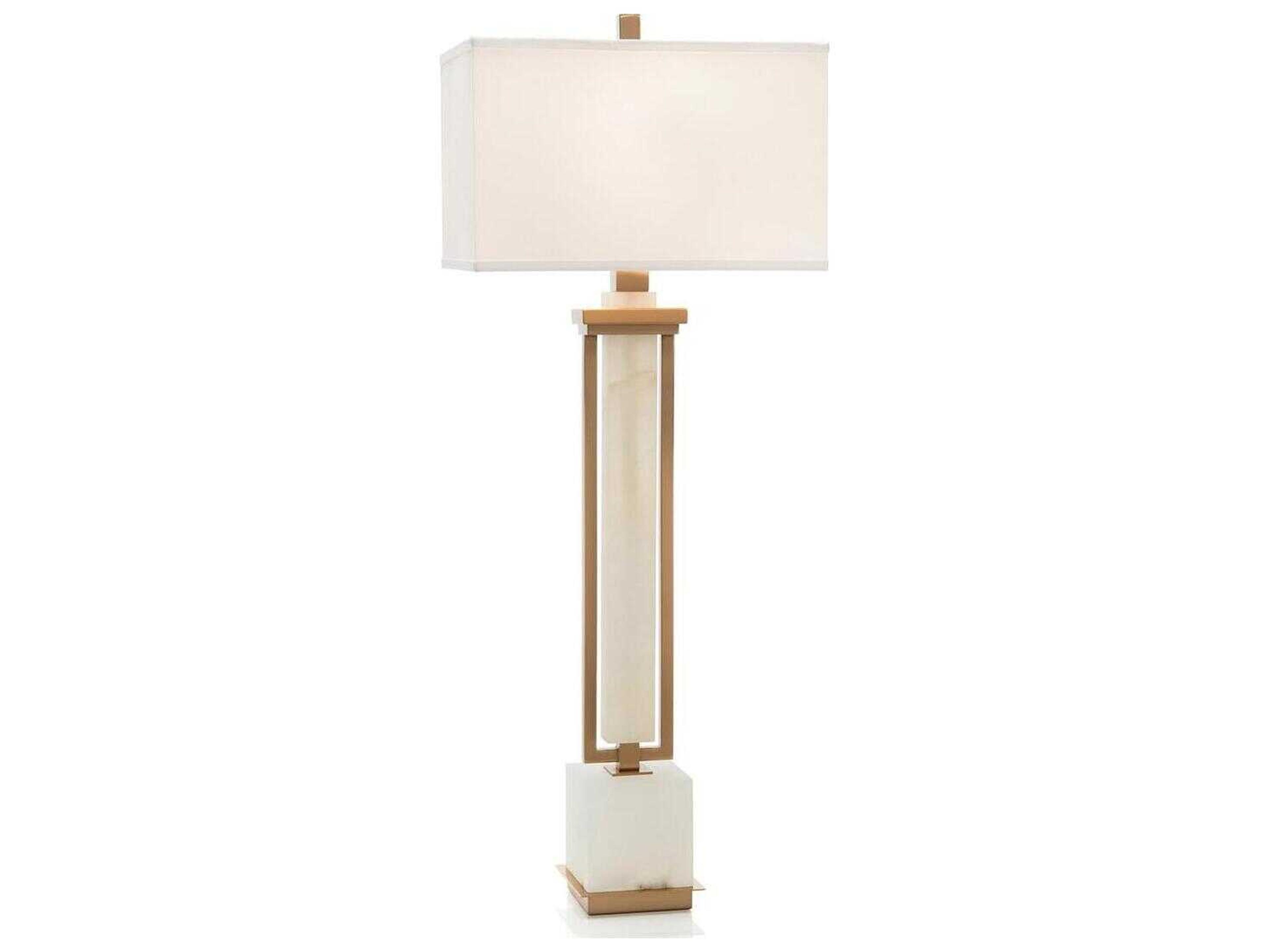 Alabaster White Buffet Lamp