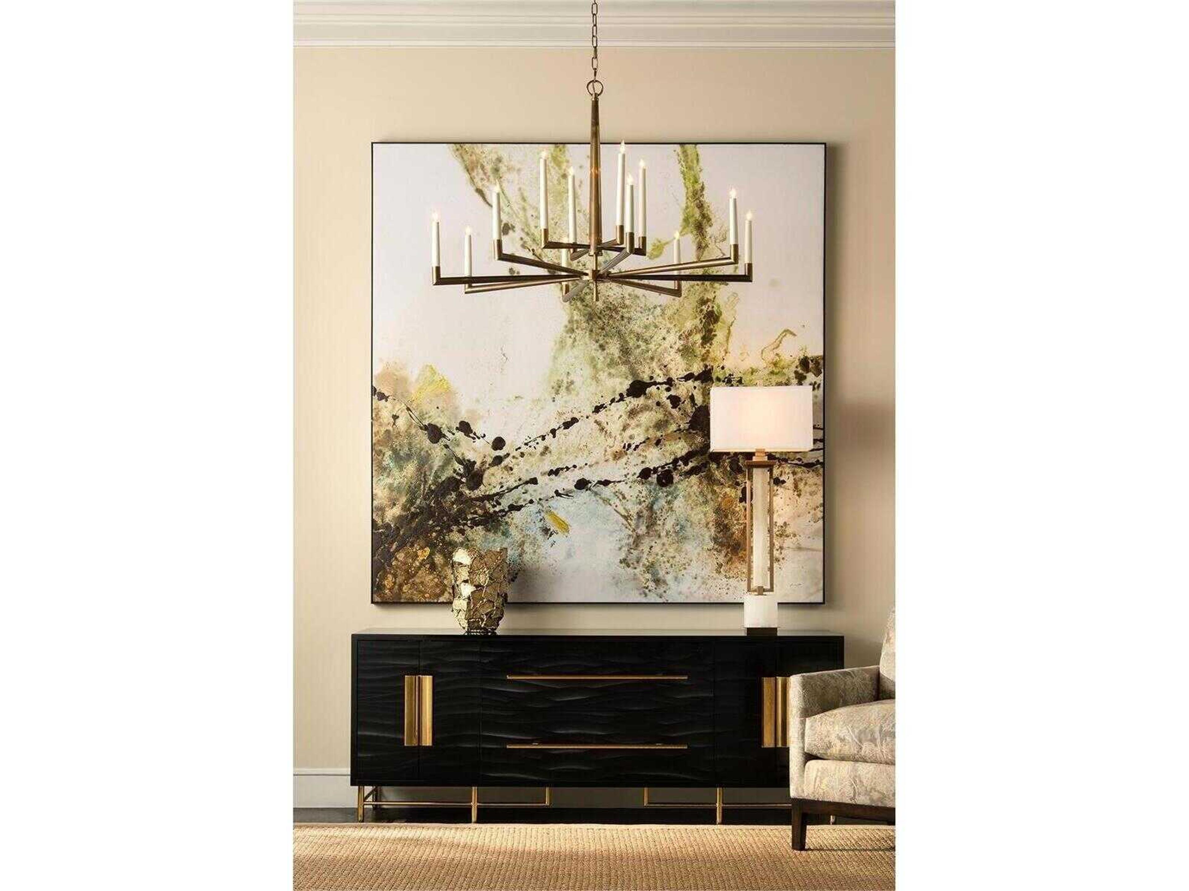 John Richard Alabaster White Buffet Lamp