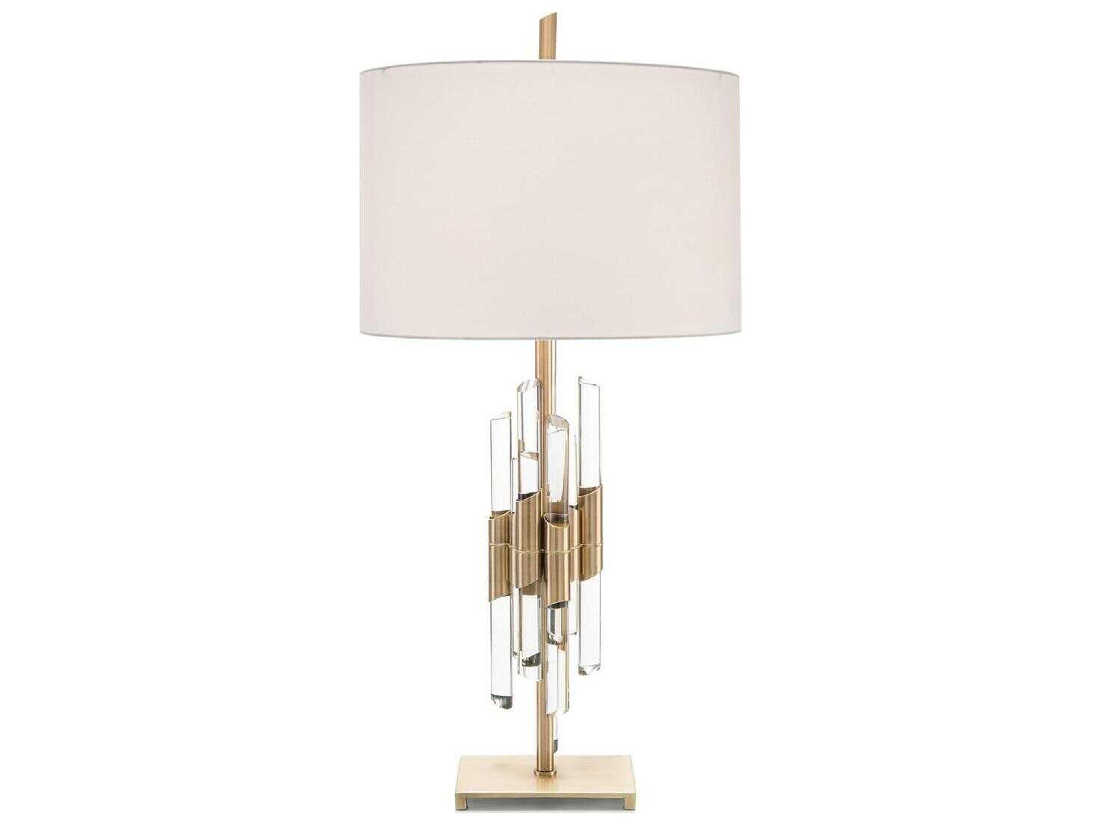 John Richard Rod Antique Brass Buffet Lamp