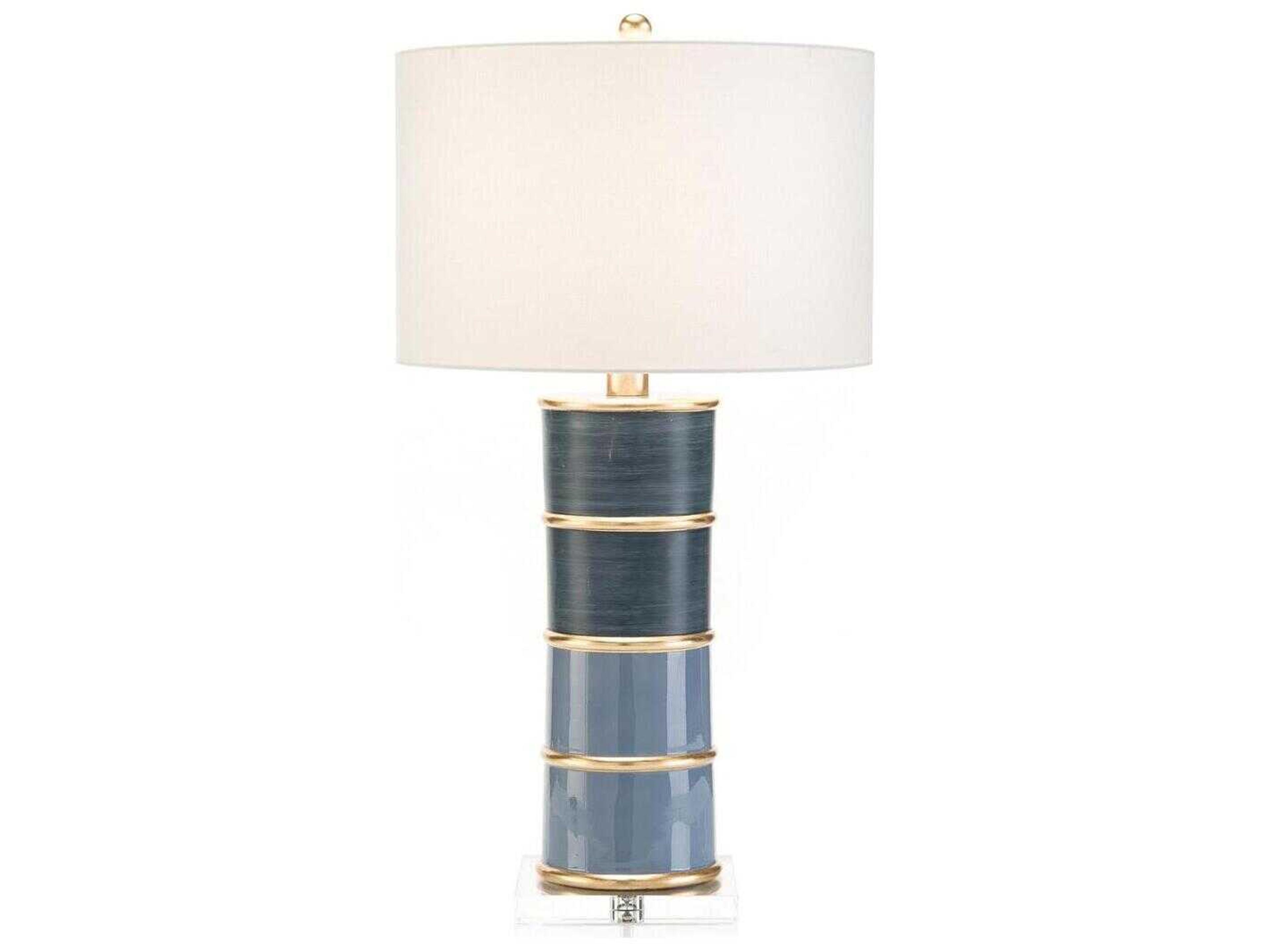 Pillar Blue Buffet Lamp
