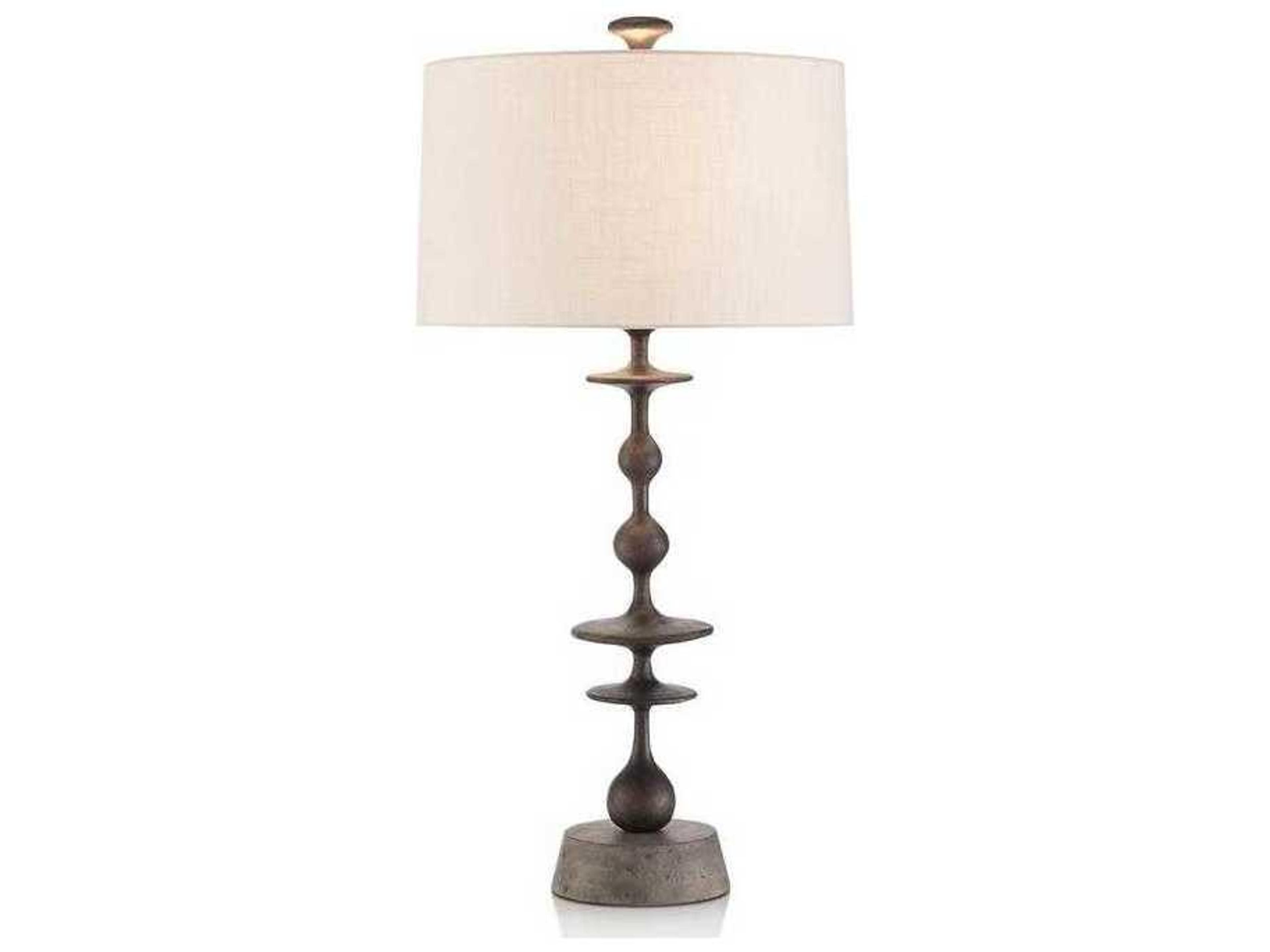 John Richard Baluster Matte Black Buffet Lamp
