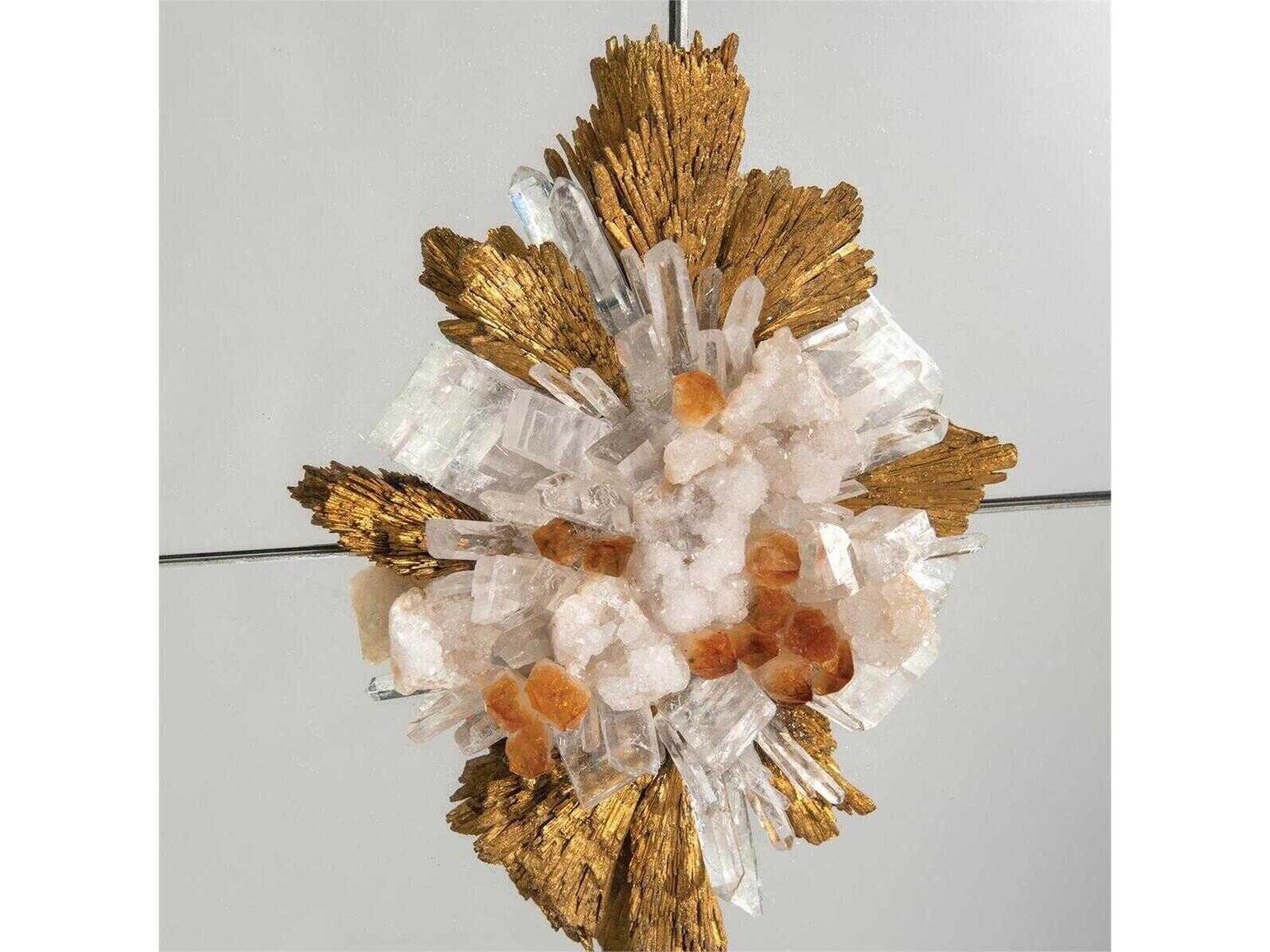 John Richard Gadlas Gold Oval Wall Mirror