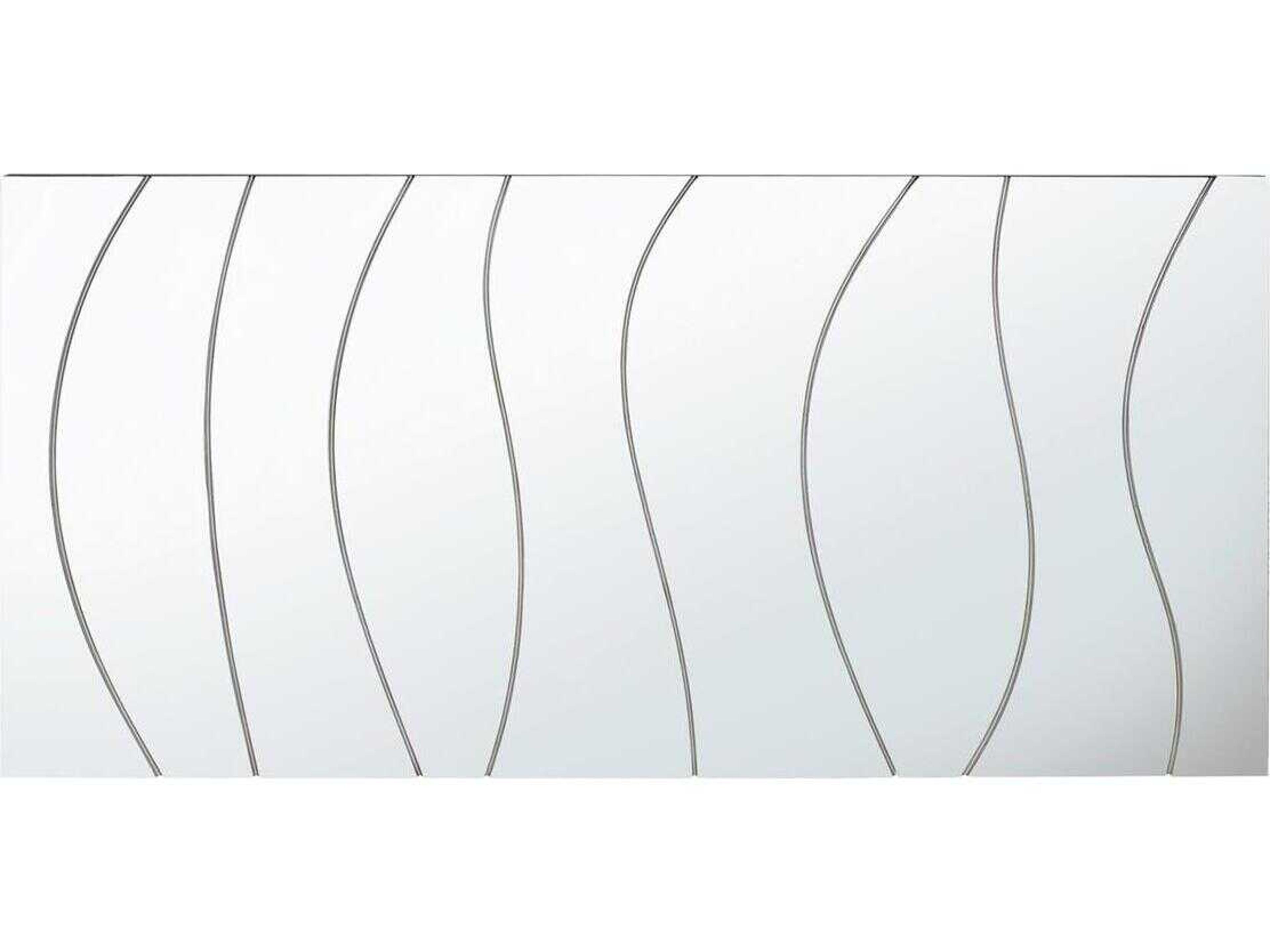 John Richard Waverly Pewter Silver Rectangular Wall Mirror