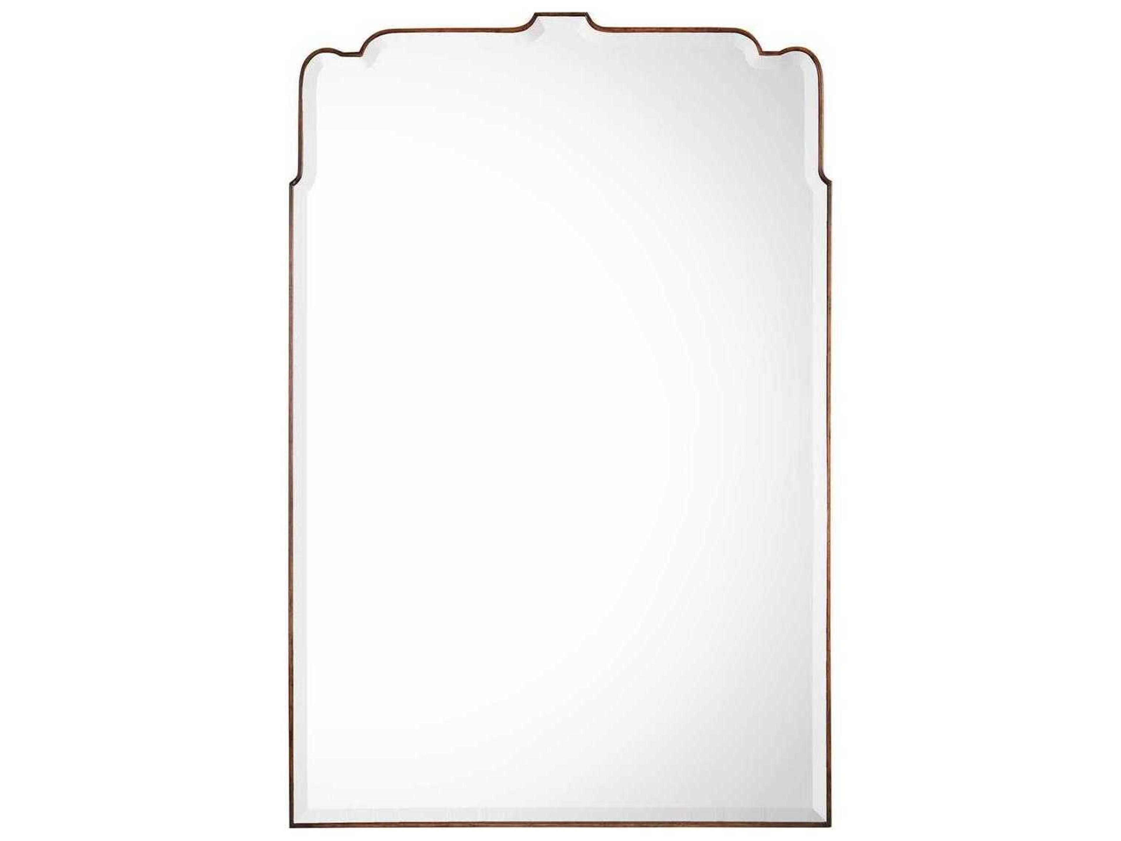 Avellino Antiqued Brown Wall Mirror