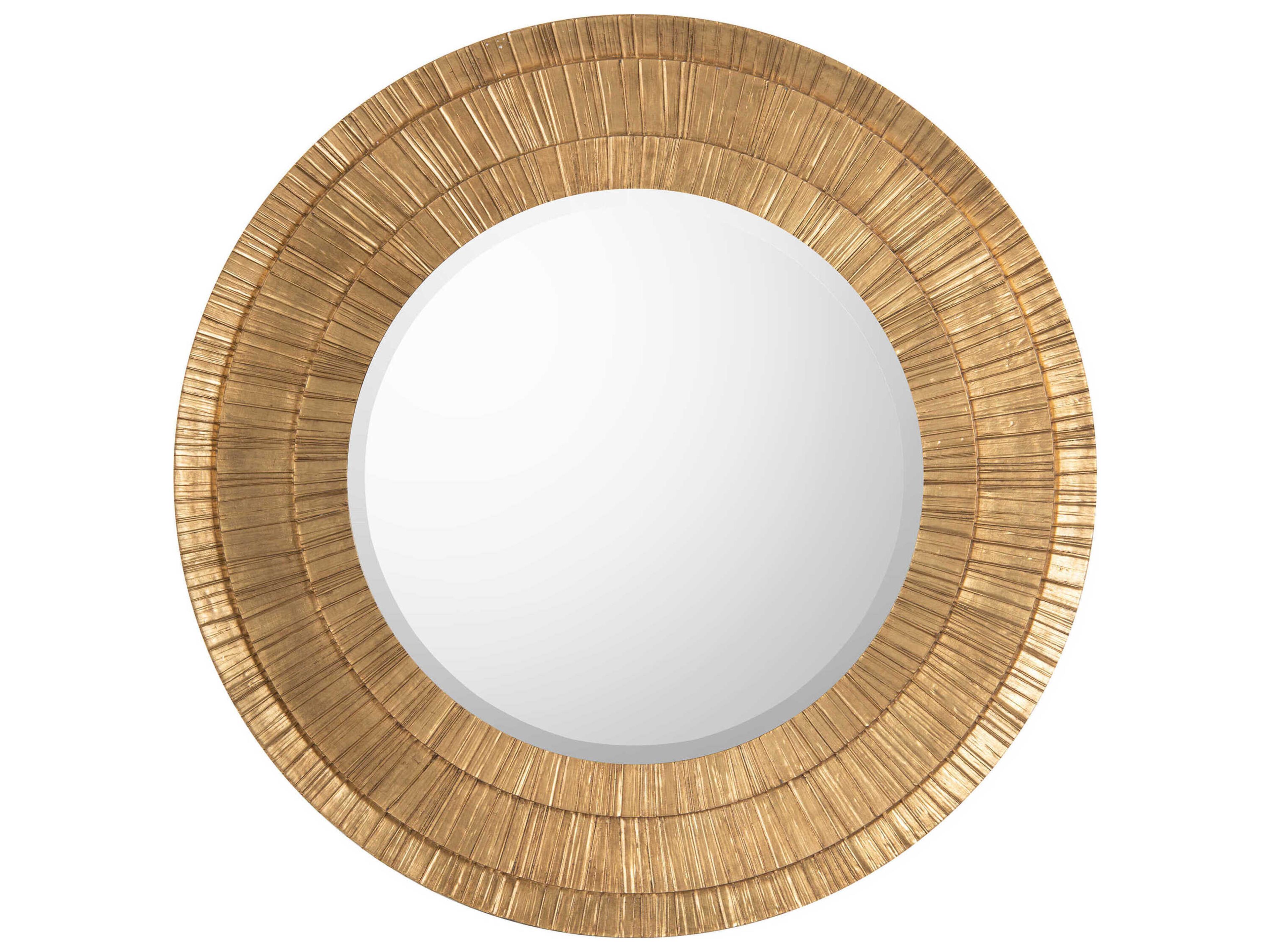 John Richard Peili Gold Round Wall Mirror