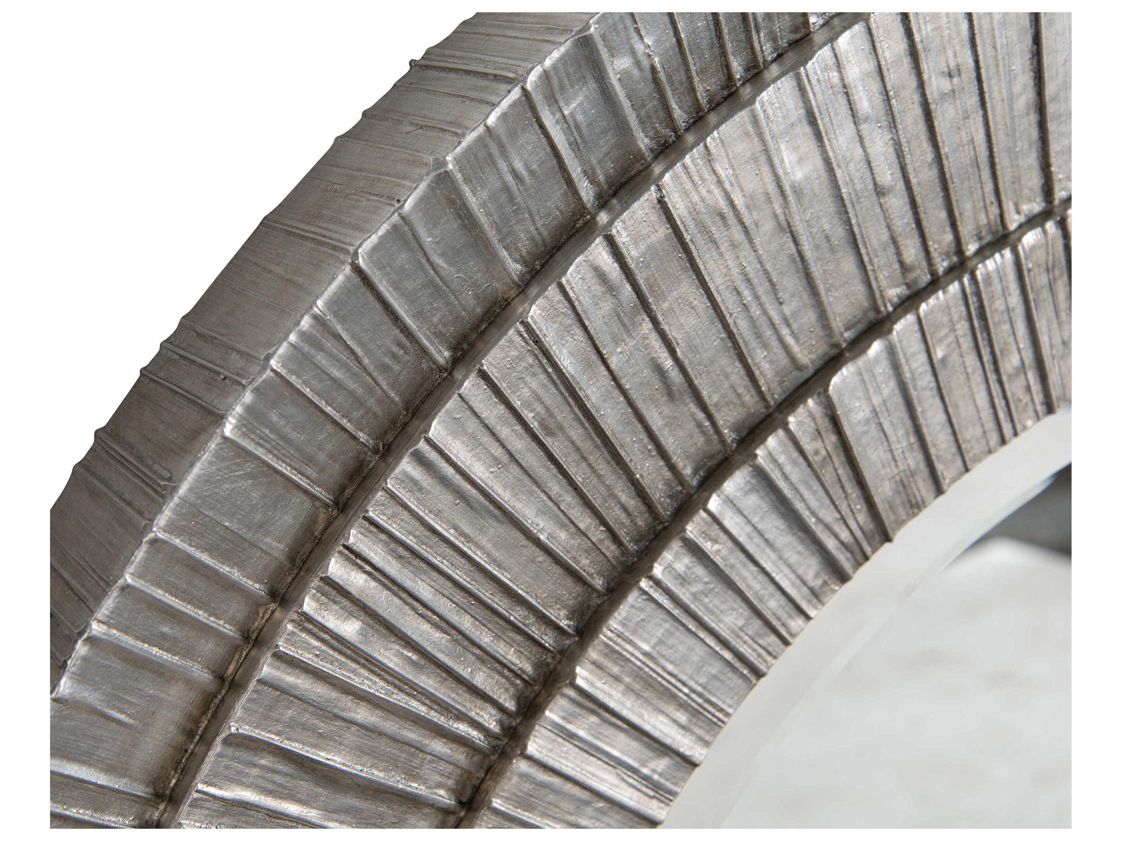 John Richard Peili Silver Round Wall Mirror