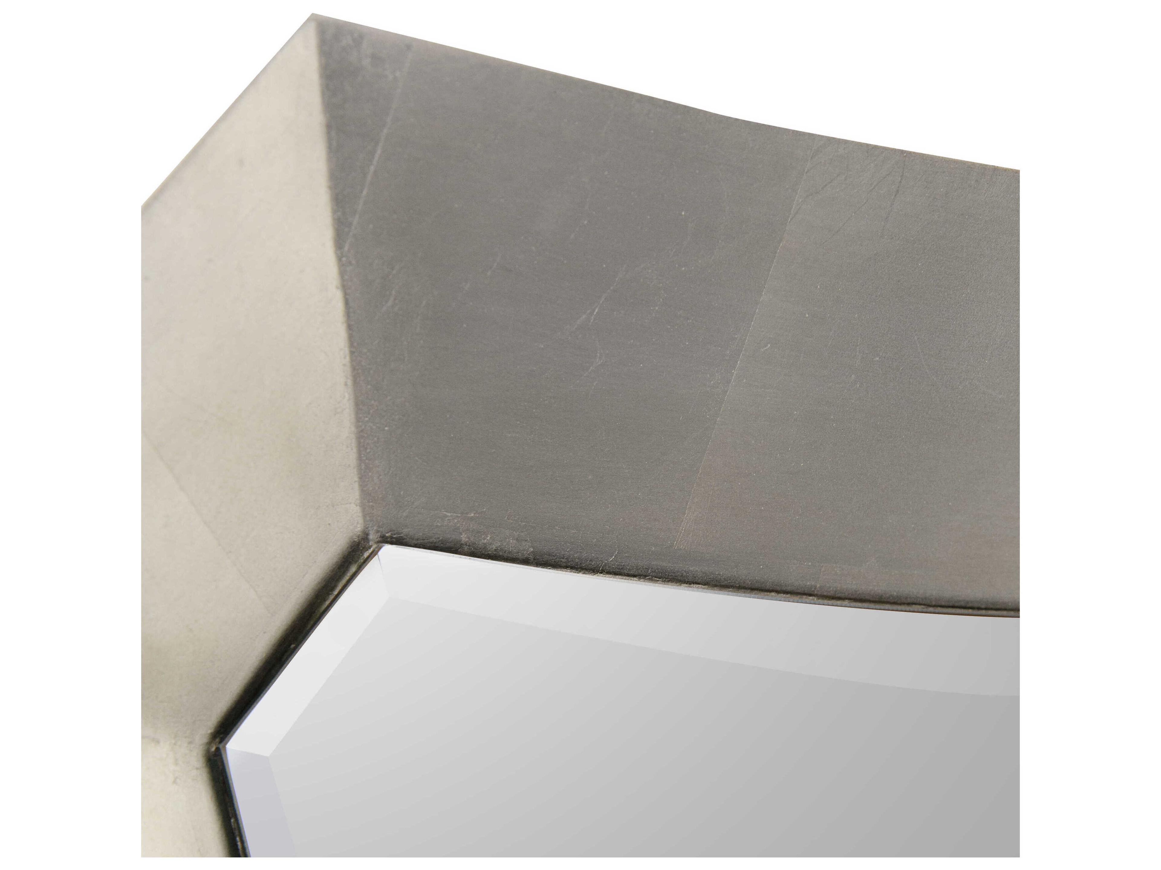 John Richard Cosima Bright Silver Leaf Rectangular Wall Mirror